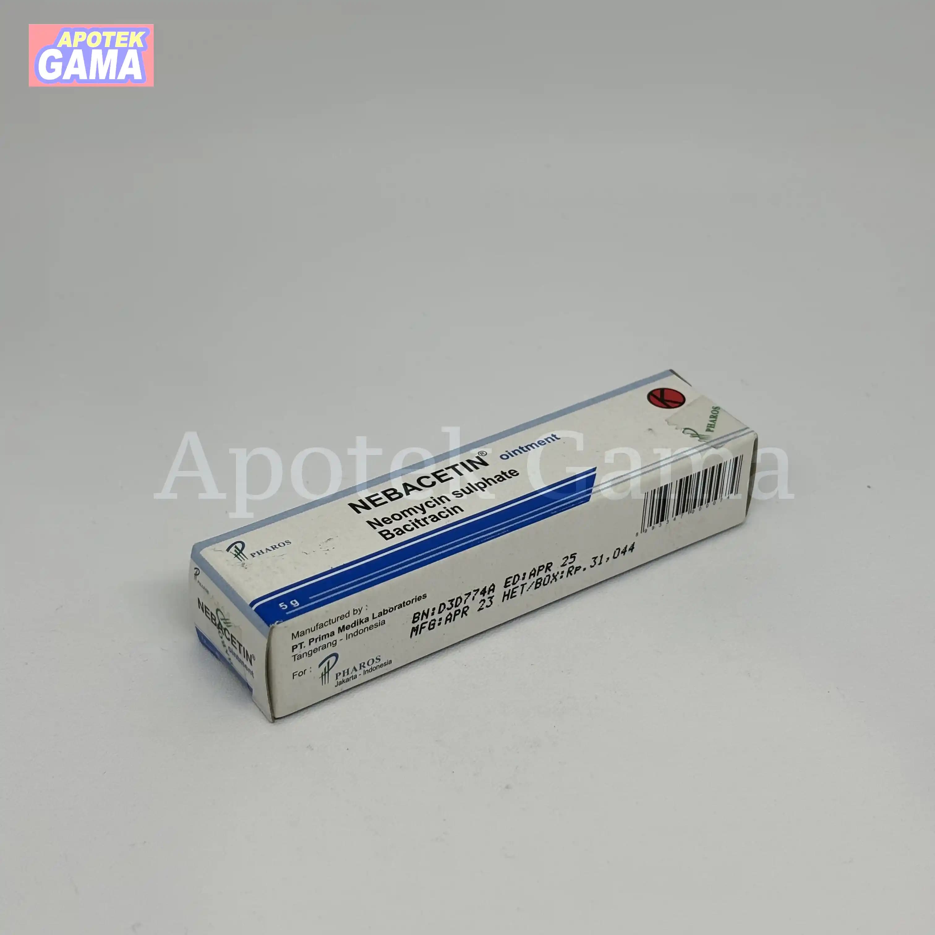 NEBACETINE OINT 5 GR 2