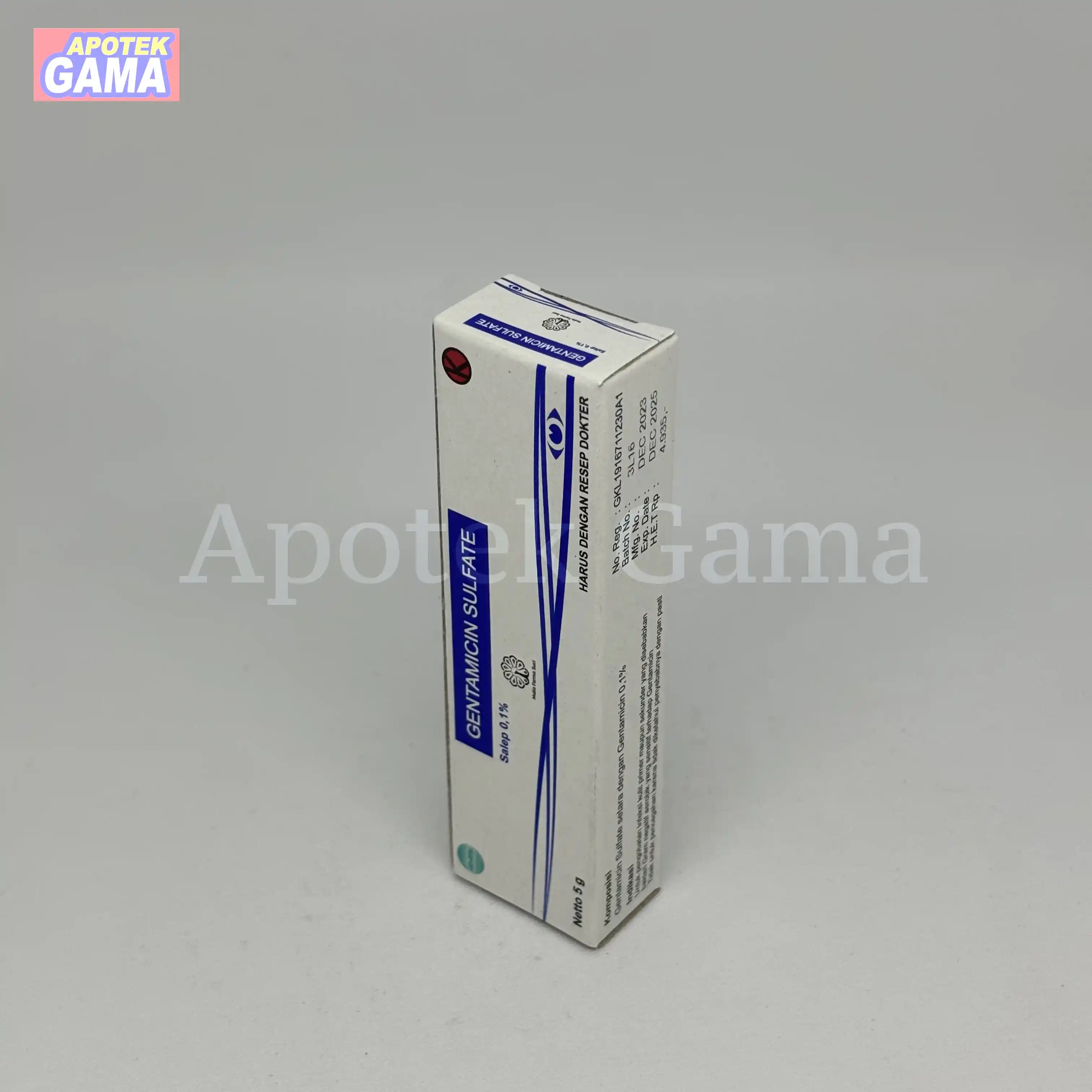 GENTAMICIN OINT 0.1% 5 GR (GEN) 3