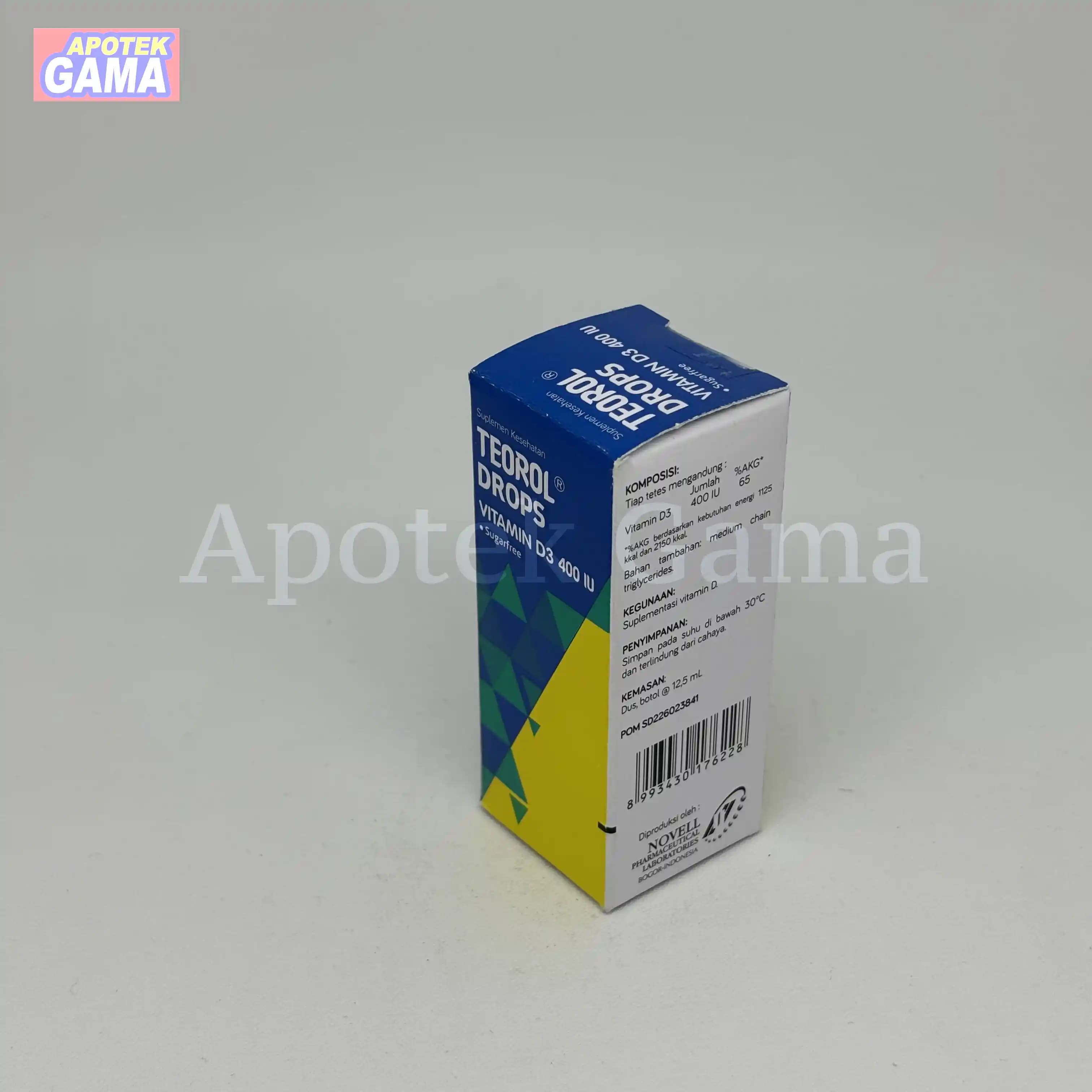 TEOROL DROP VIT D3 400 IU 12.5 ML 5