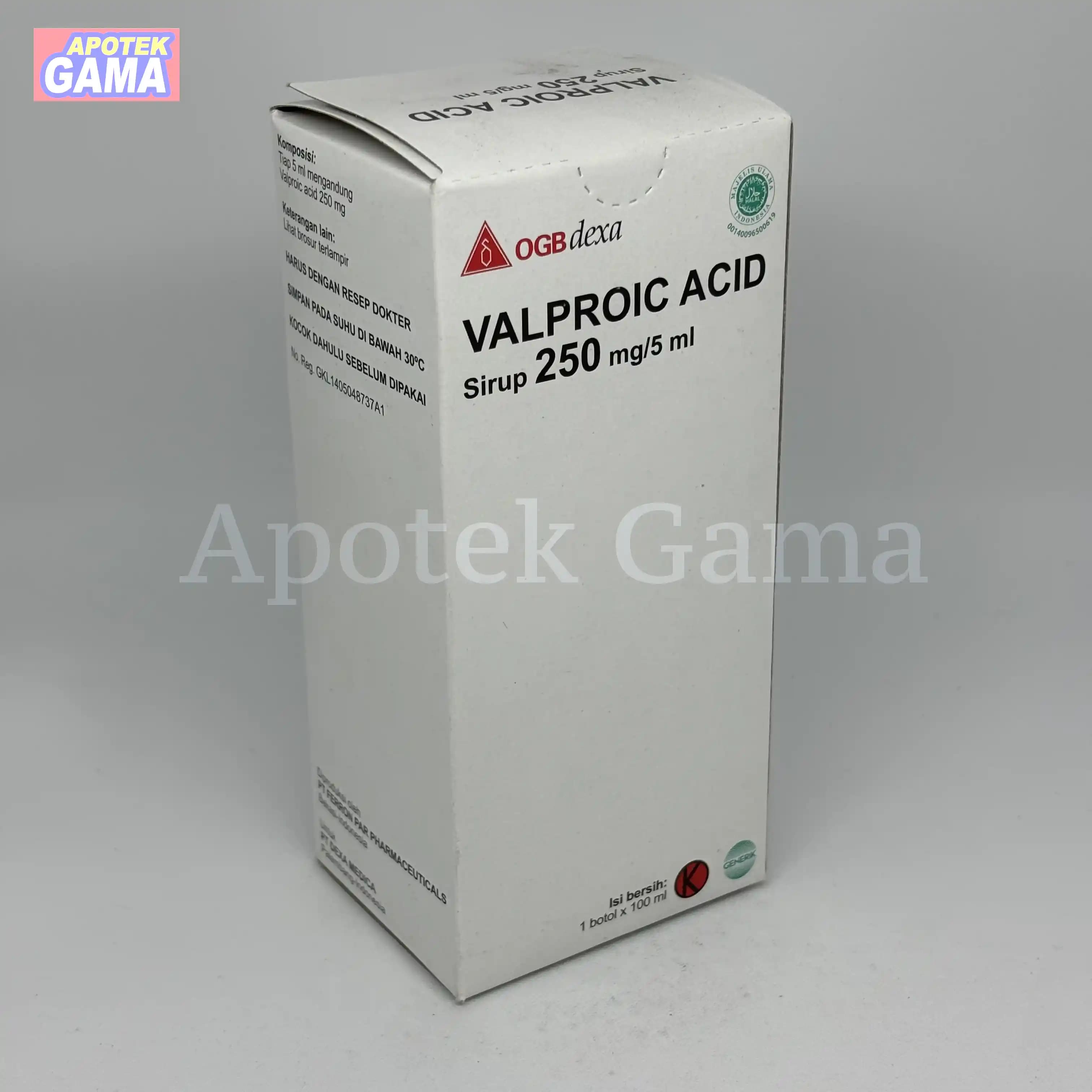 VALPROIC ACID 100ML SYR 5