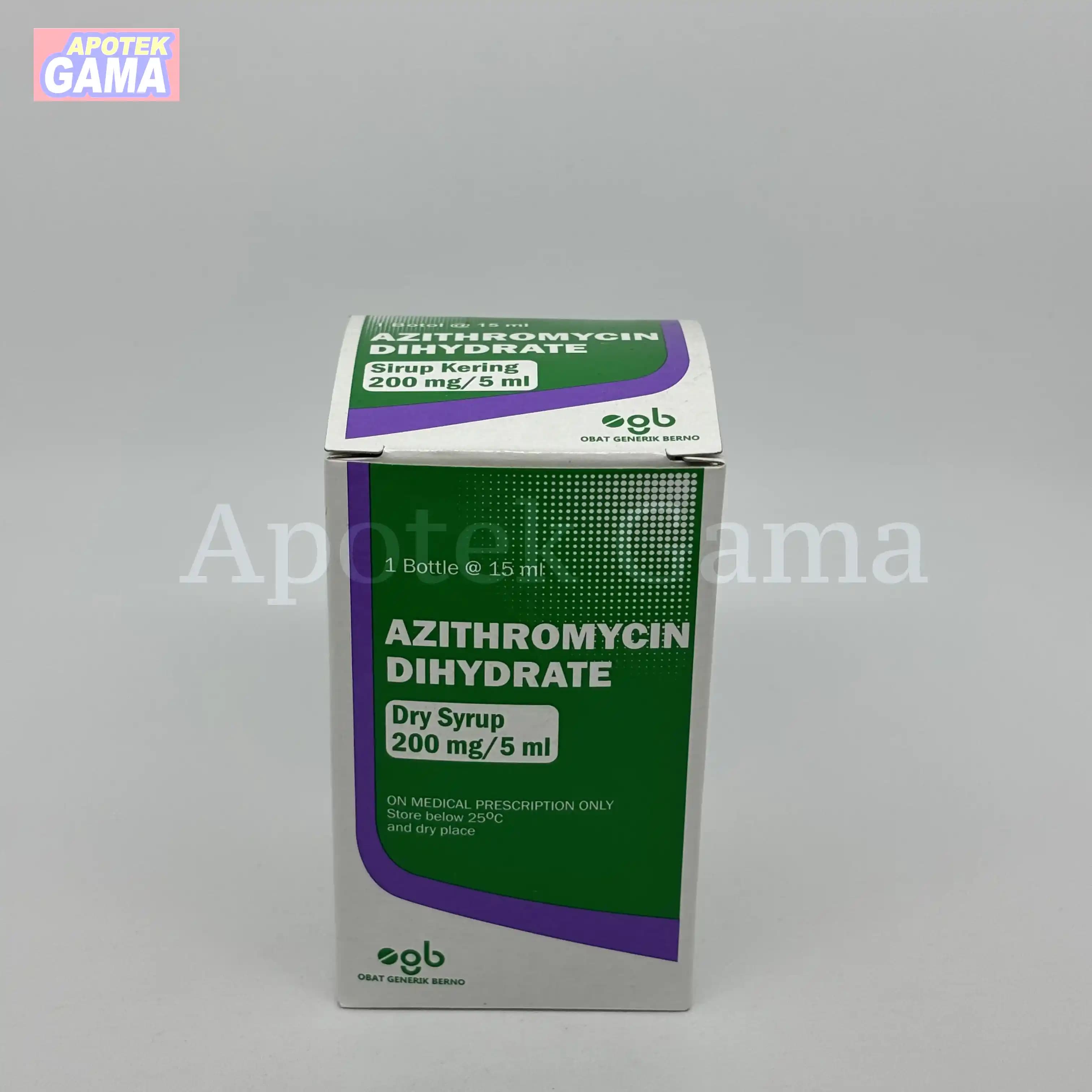AZITHROMYCIN 200/5ML DS 15 ML 7
