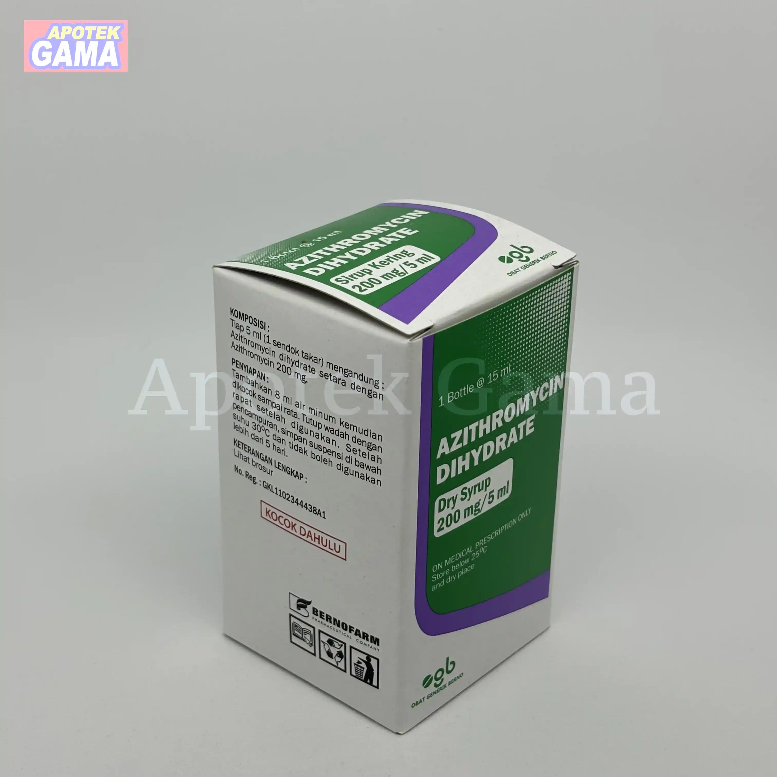 AZITHROMYCIN 200/5ML DS 15 ML 6