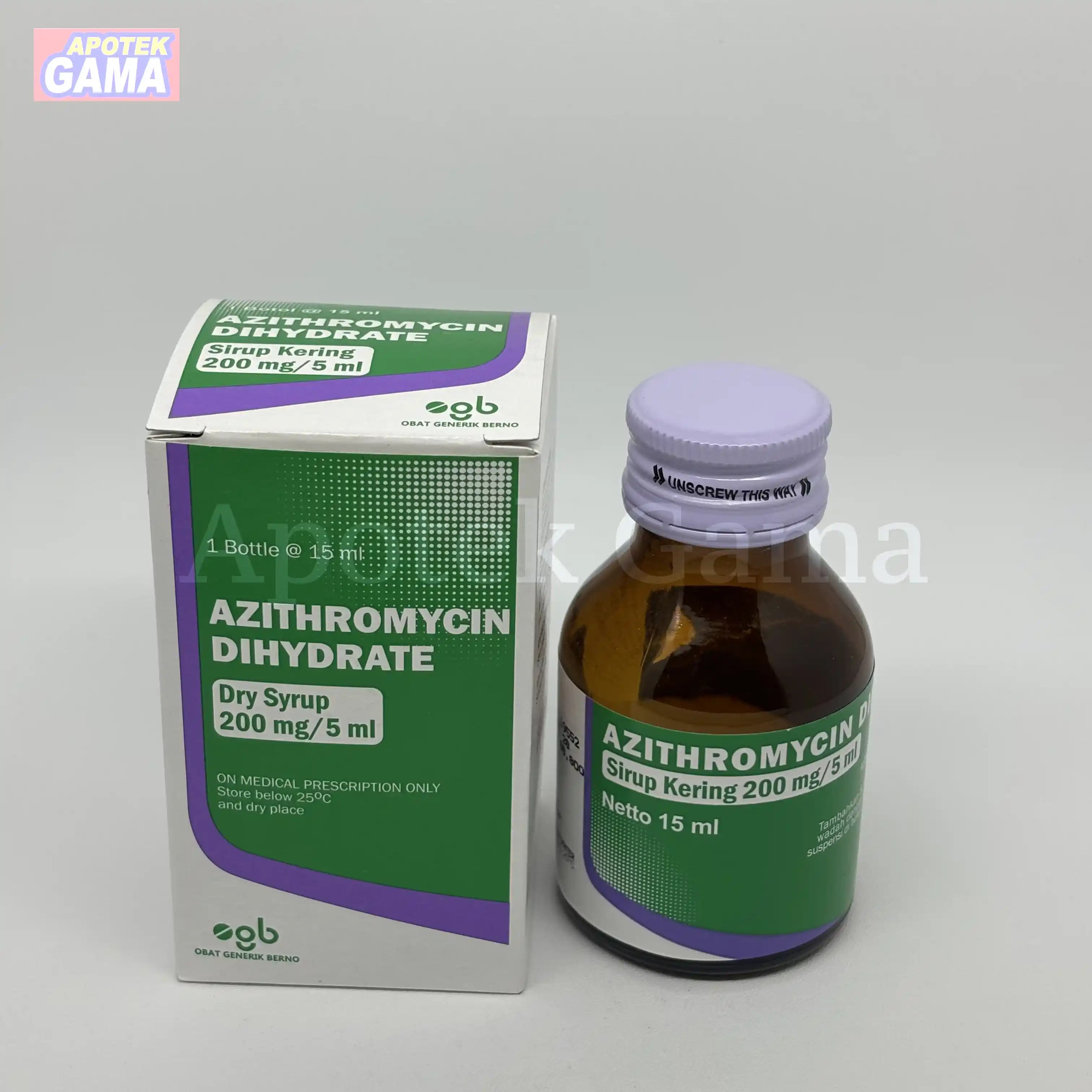 AZITHROMYCIN 200/5ML DS 15 ML 8