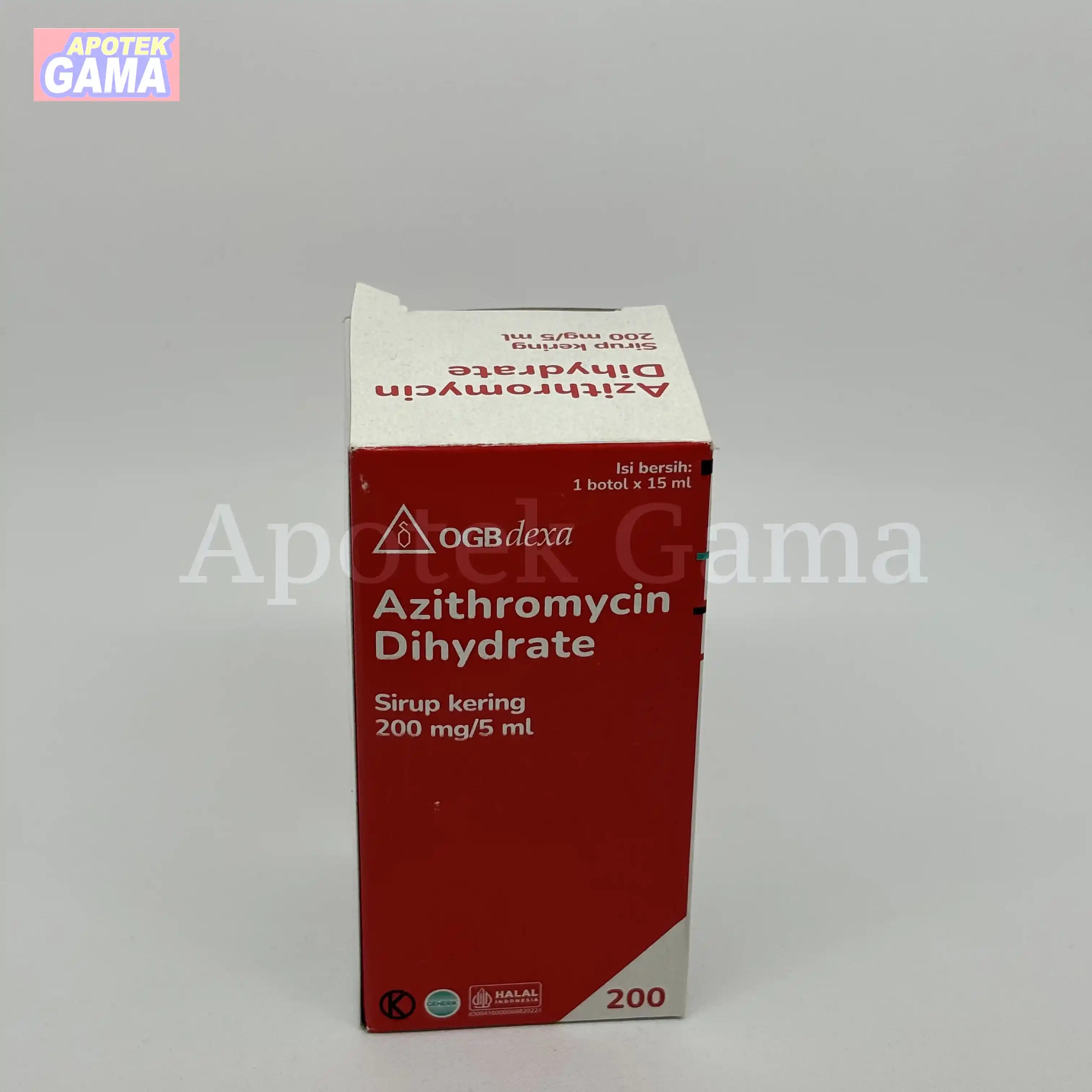 AZITHROMYCIN 200/5ML DS 15 ML 9