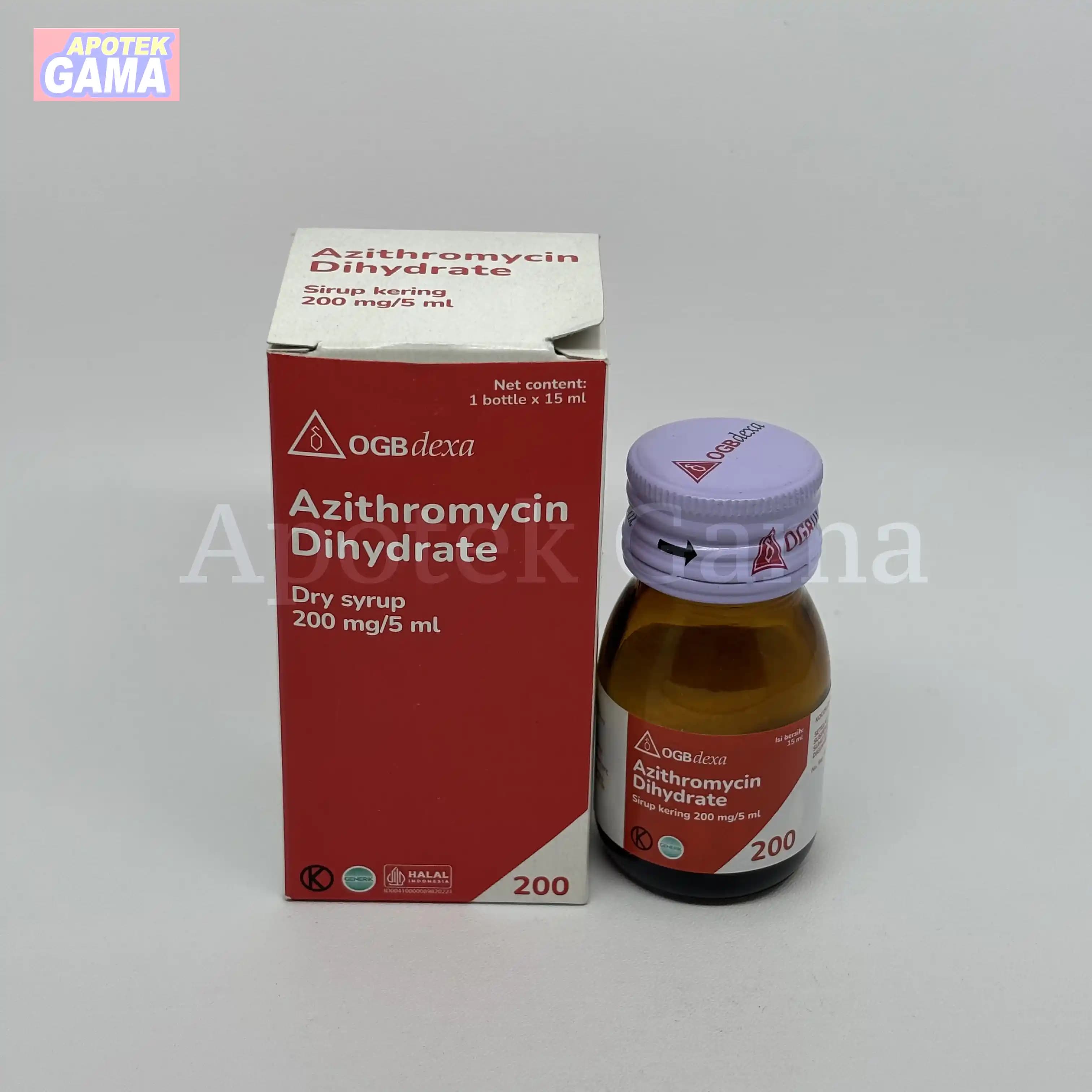 AZITHROMYCIN 200/5ML DS 15 ML