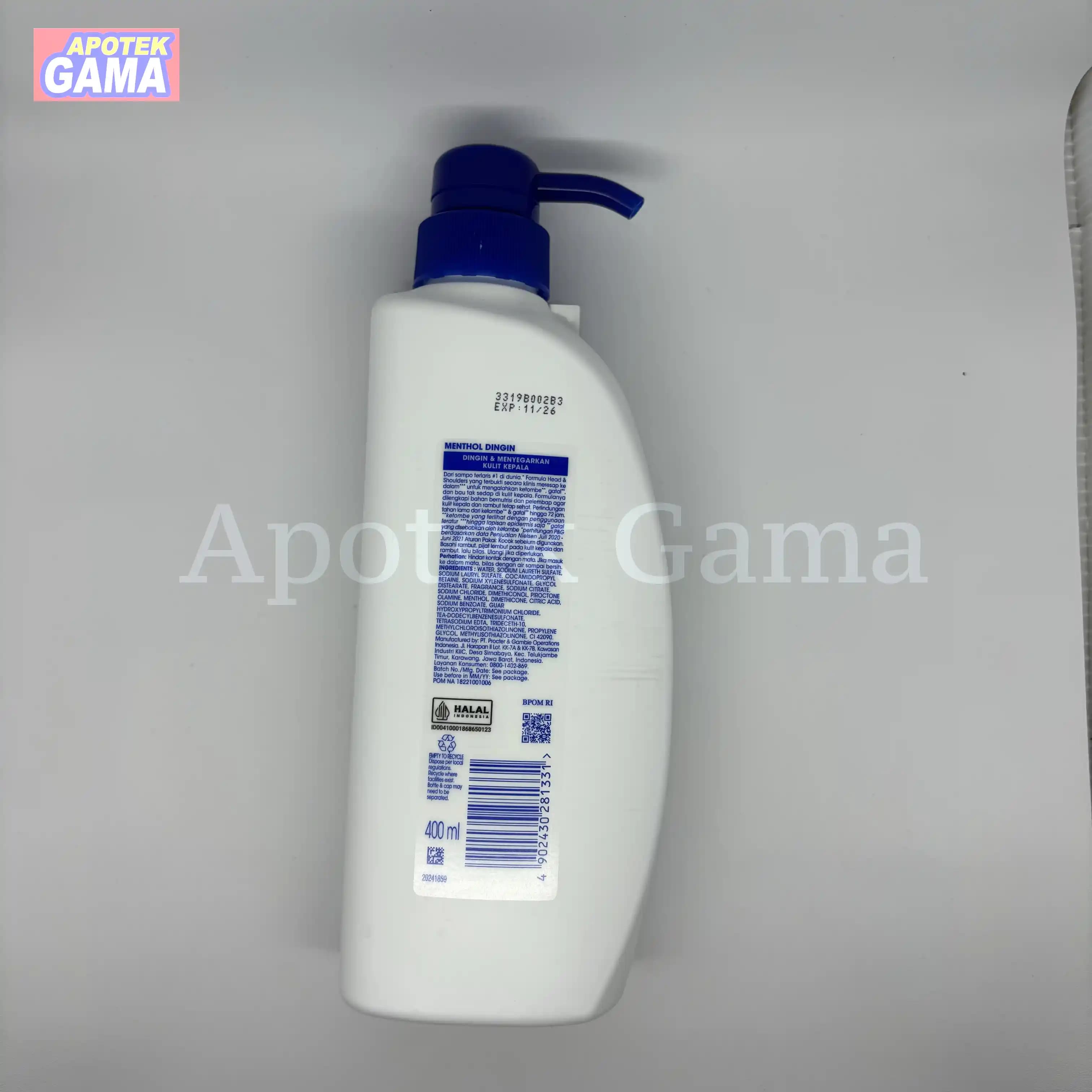 HEAD AND SHOULDERS MENTOL 400 ML 4