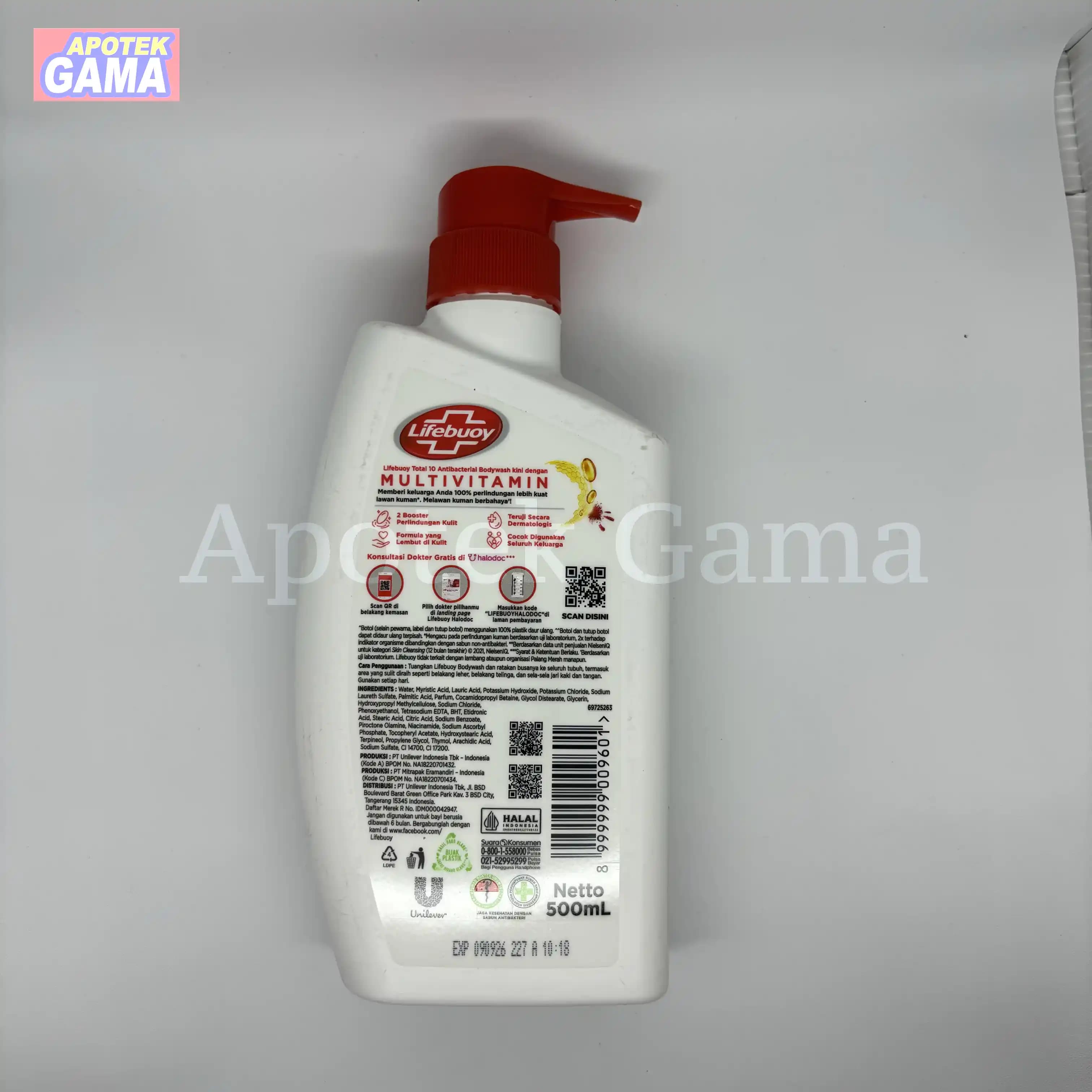 LIFEBUOY BODY WASH TOTAL 10 500 ML