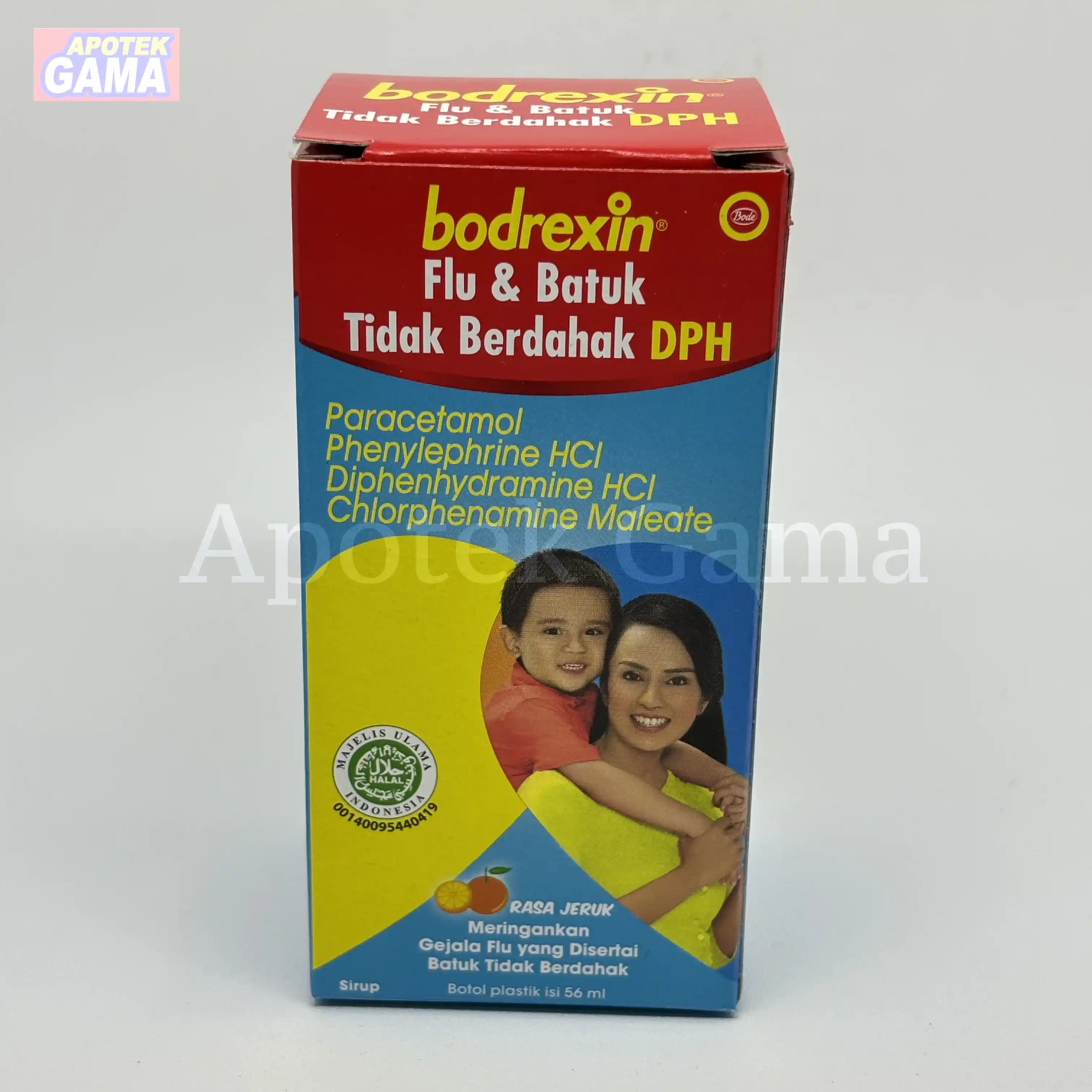 BODREXIN FLU & BATUK TDK BERDAHAK DPH SYR 56 ML
