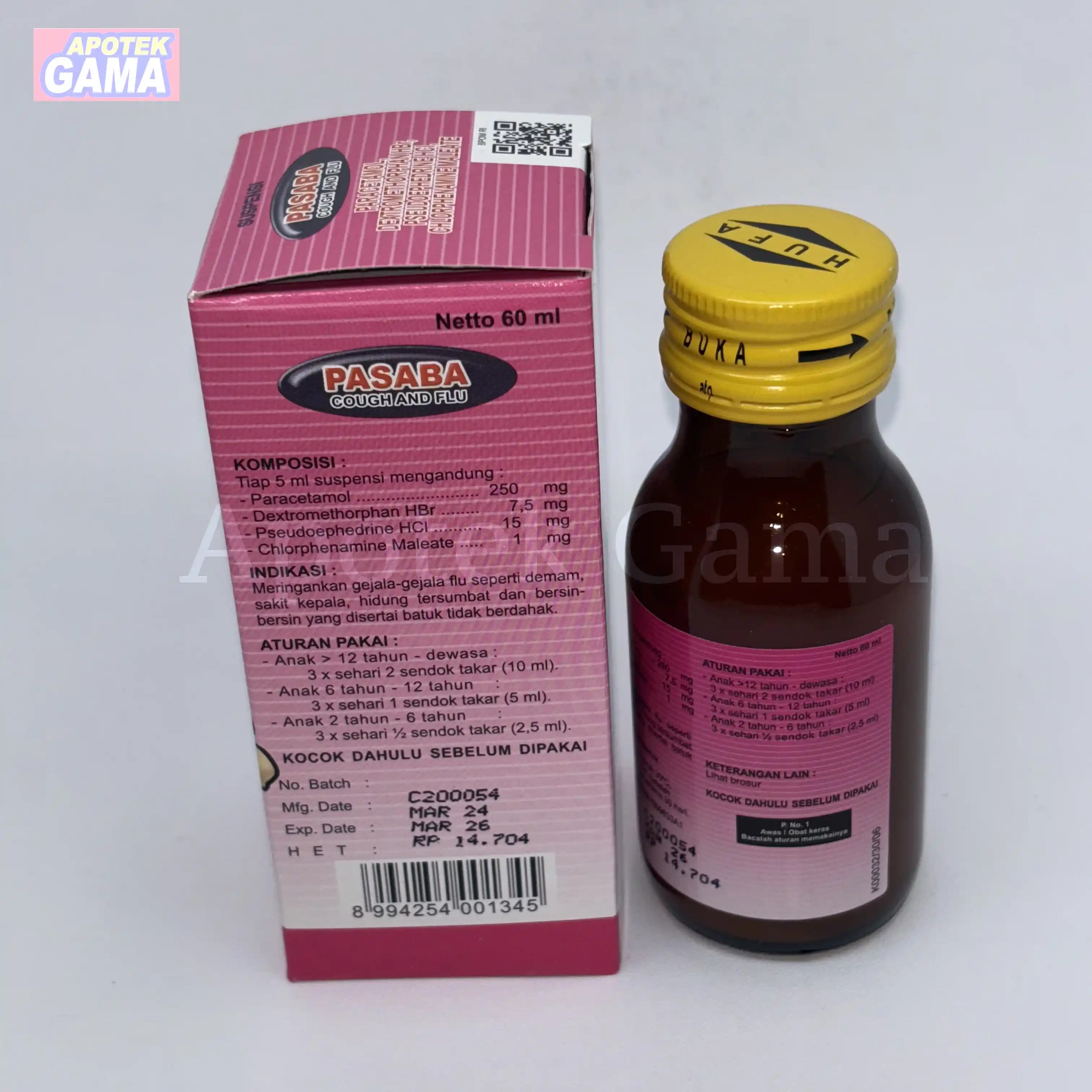 PASABA COUGH AND FLU SYR