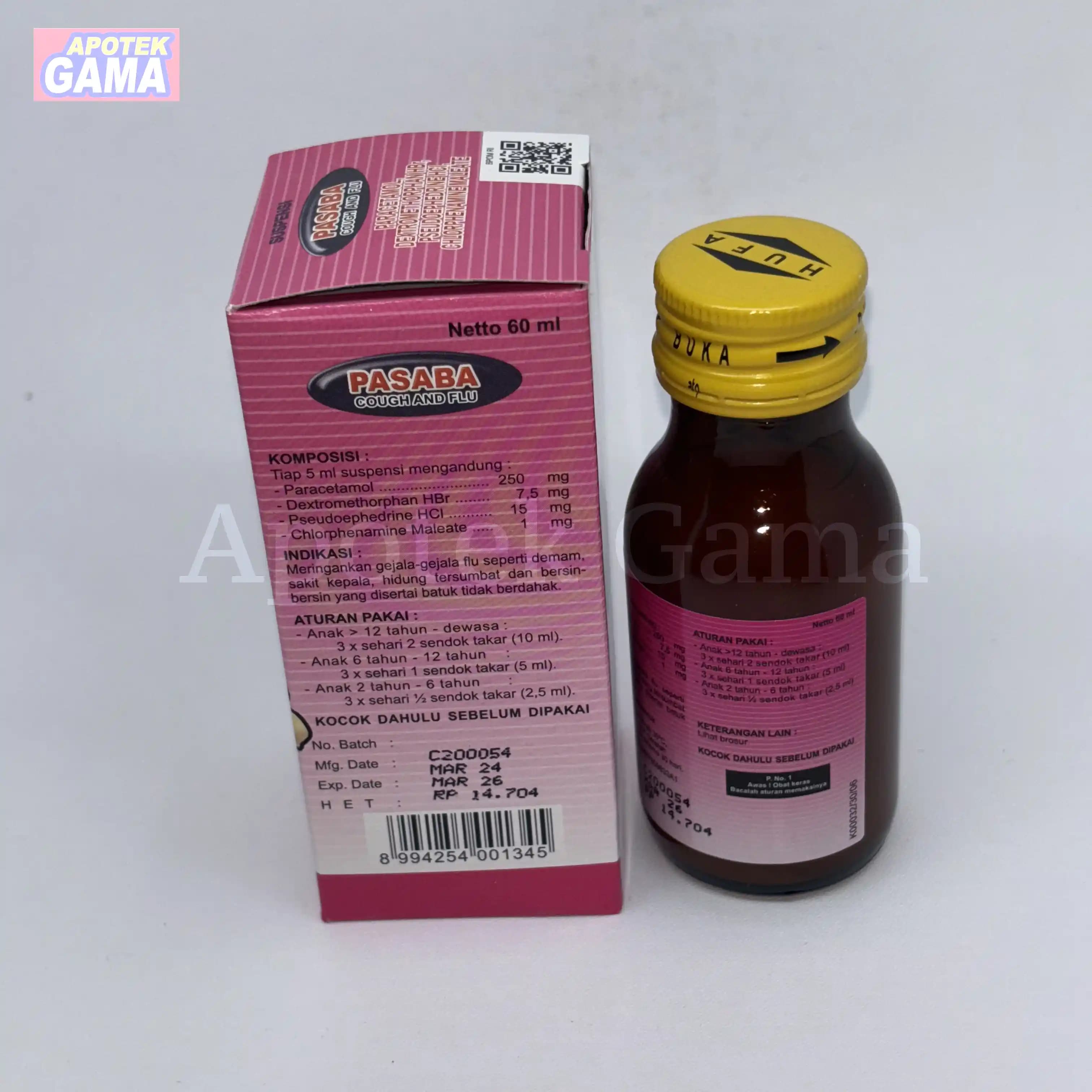 PASABA COUGH AND FLU SYR 5