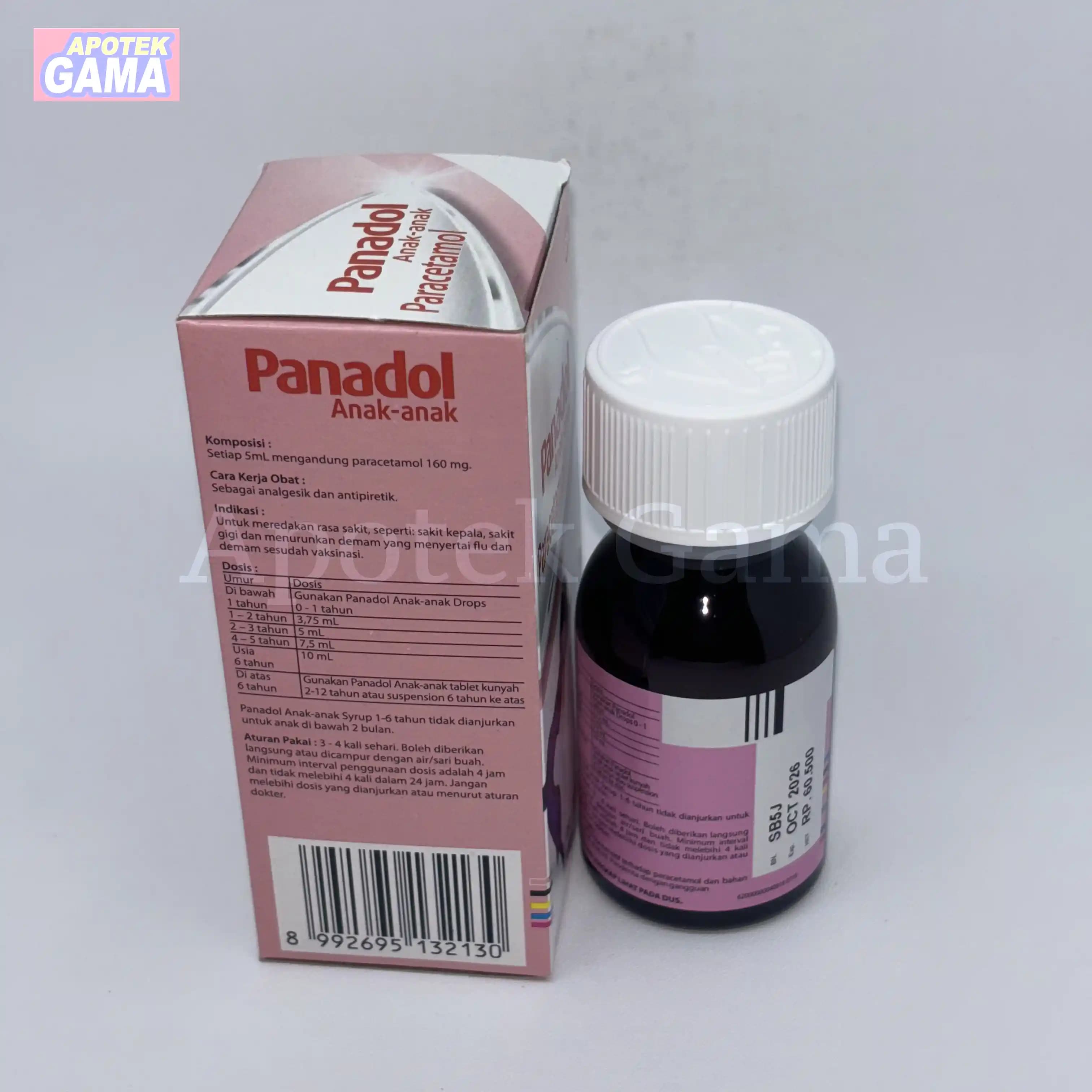 PANADOL SYR 60 ML 5
