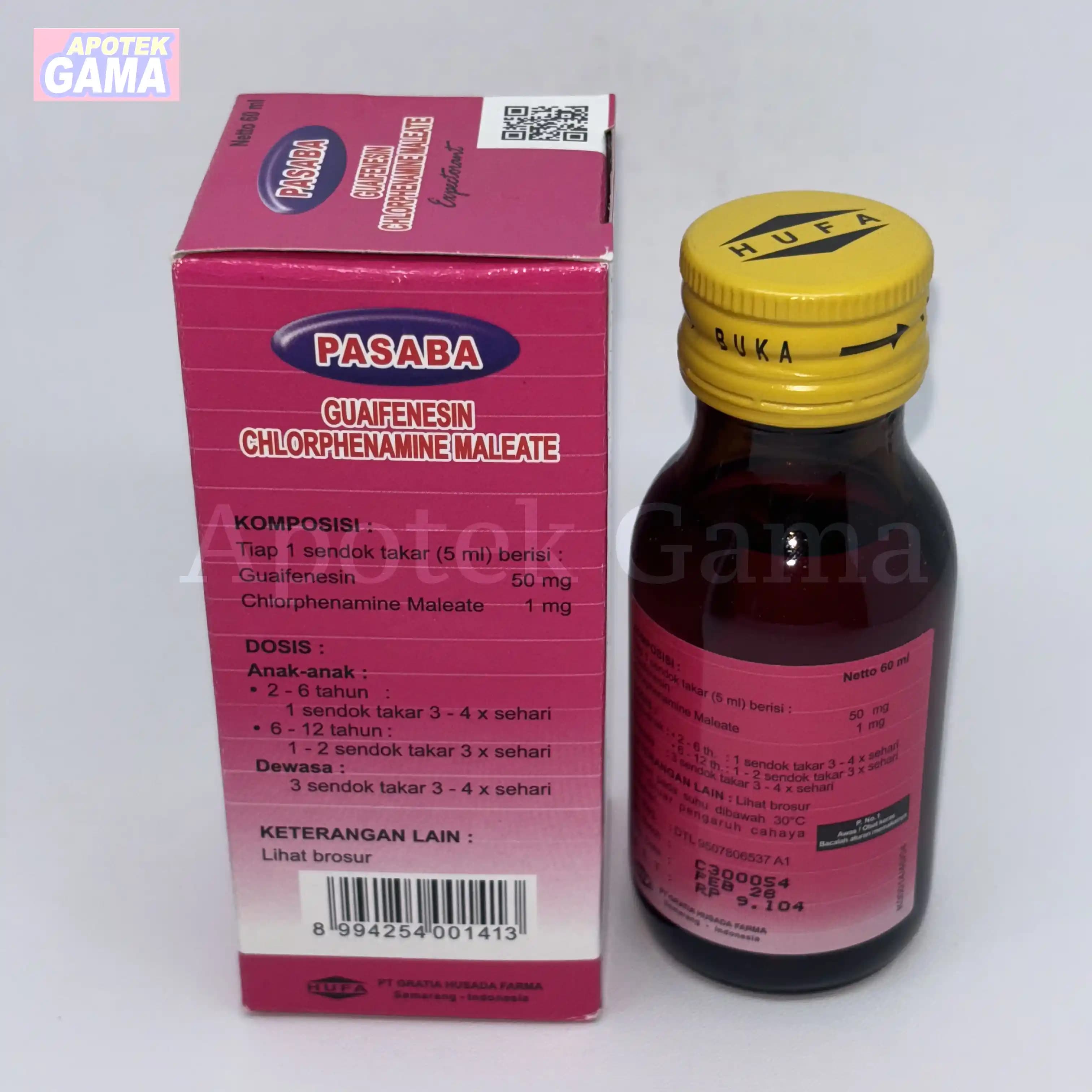 PASABA EXPECTORANT SYR 60 ML 5