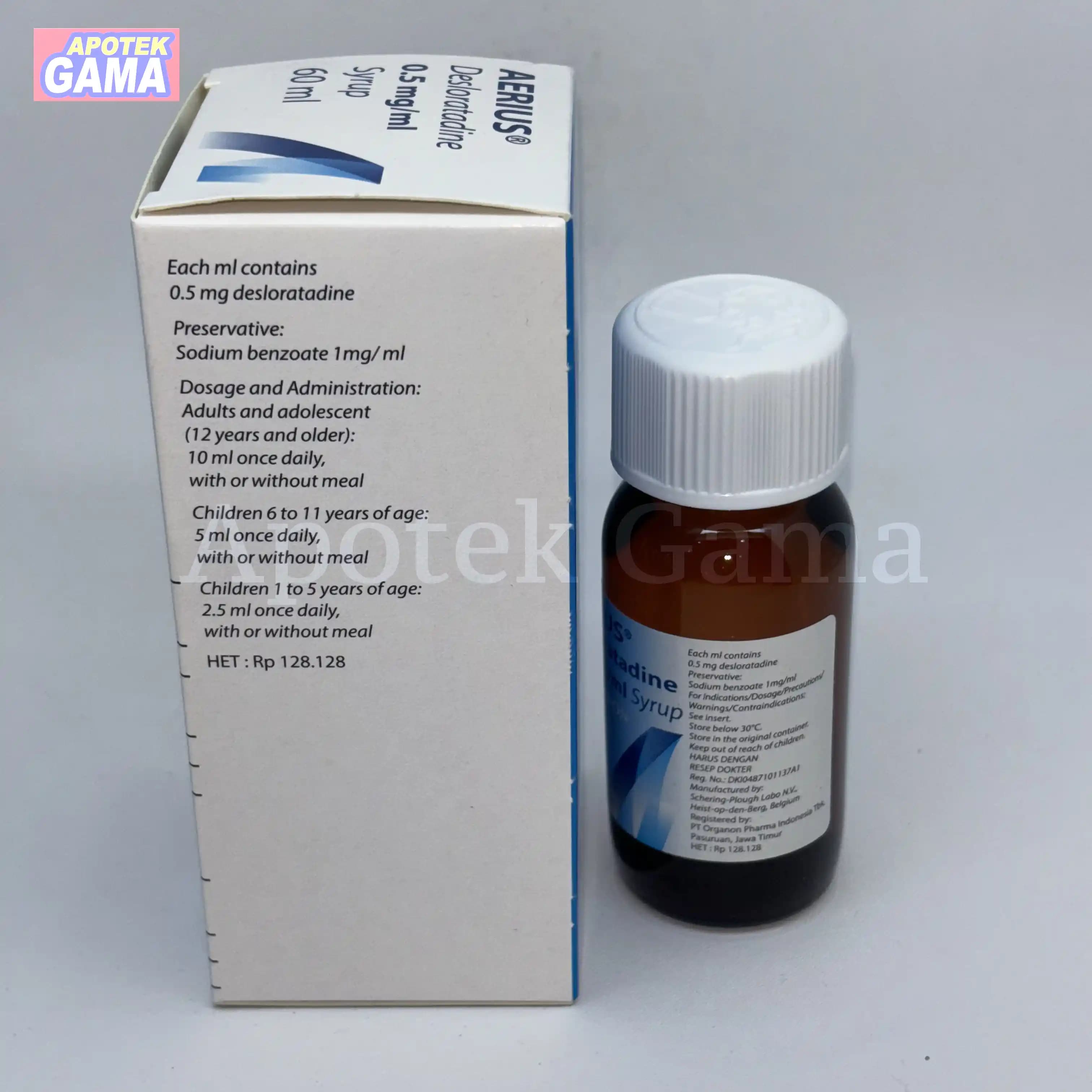 AERIUS SYR (0.5 MG/ML) 60 ML