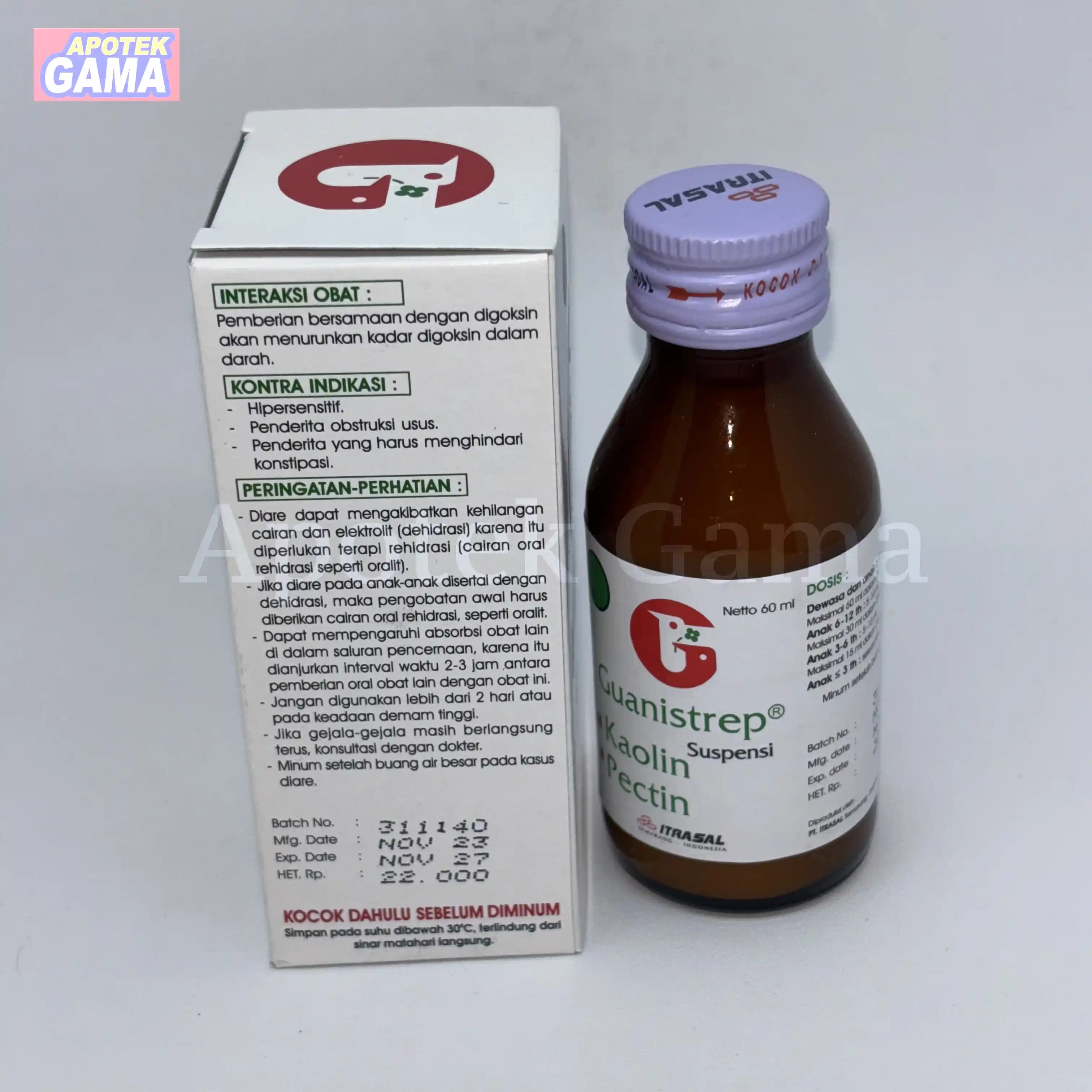GUANISTREP SYR 60ML 3
