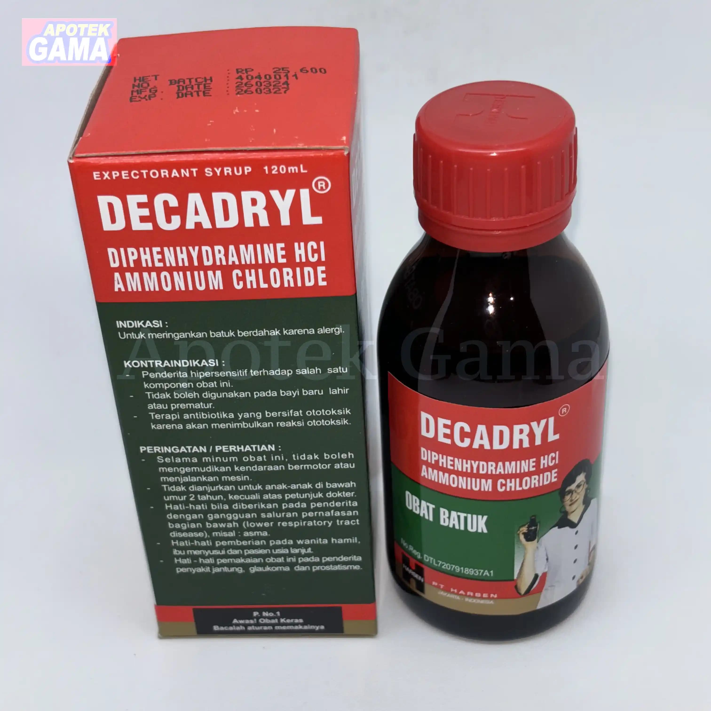 DECADRYL SYR 120 ML