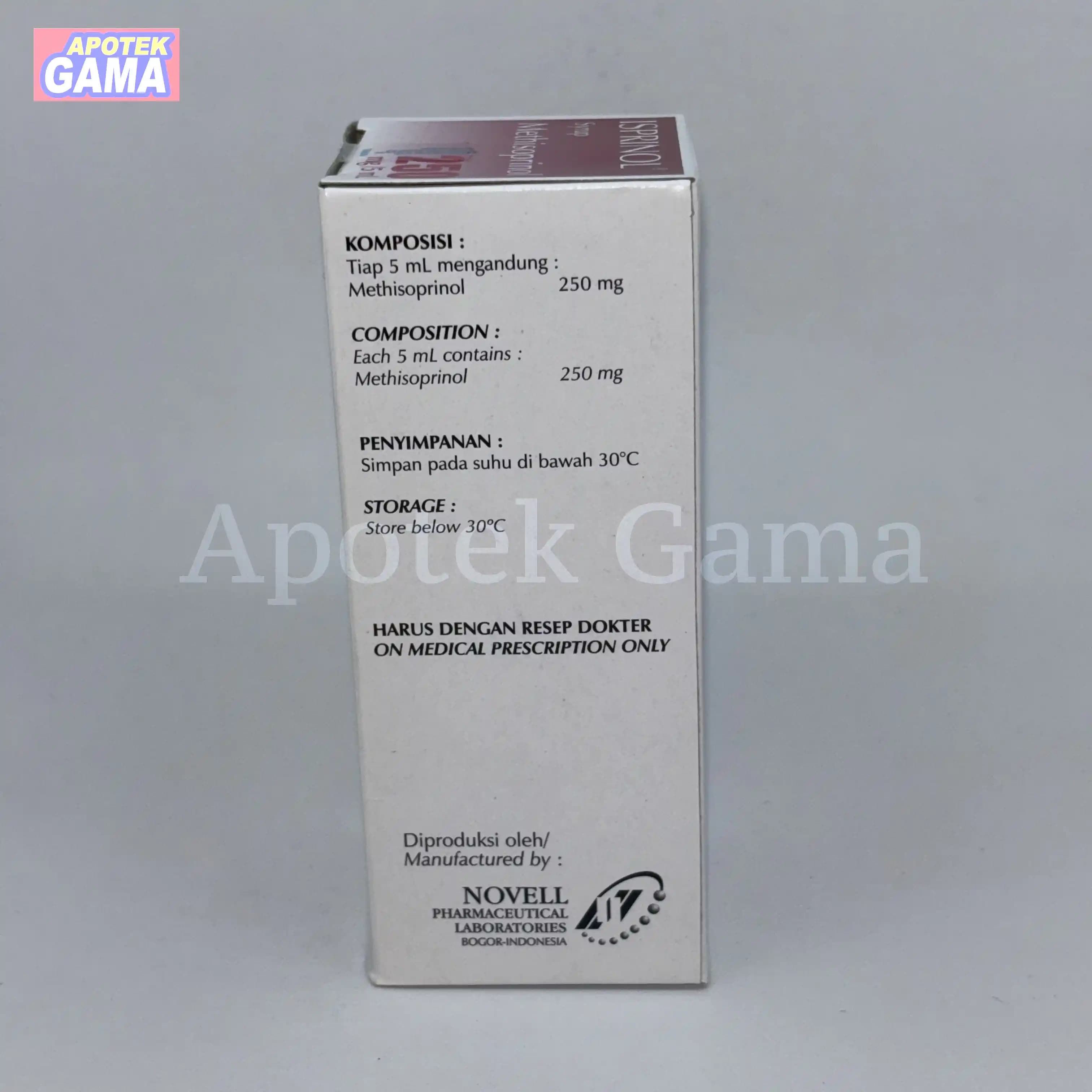 ISPRINOL SYR 250 MG/5 ML 60 ML 4