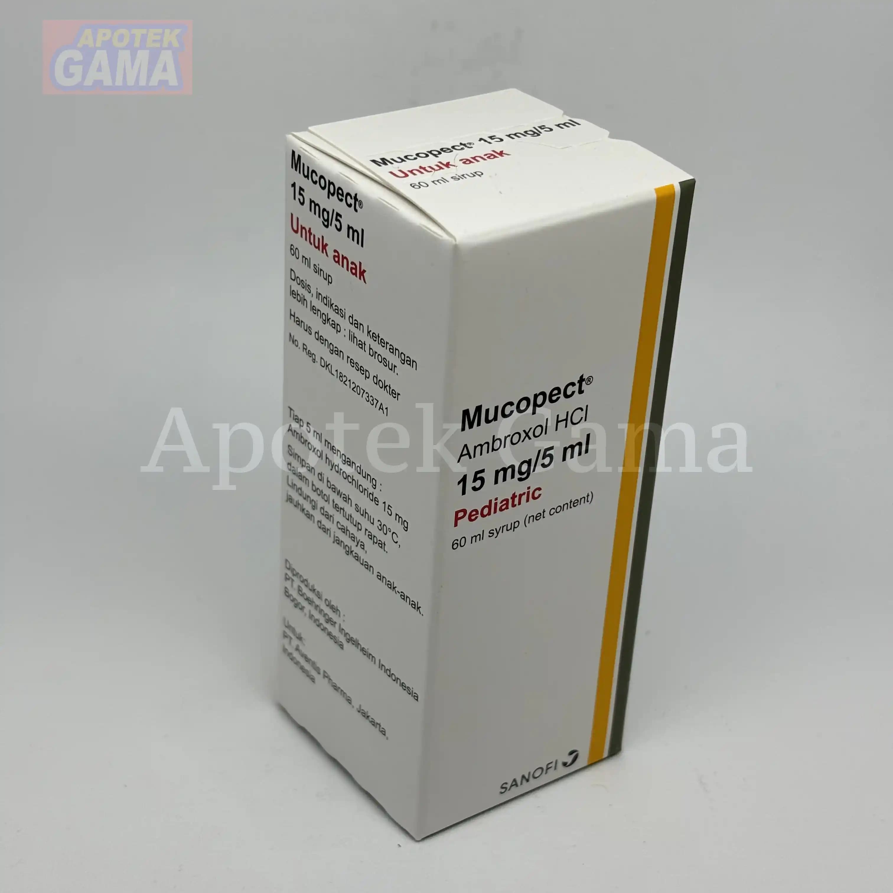 MUCOPECT 15 MG/5 ML SYR 60 ML (PED) 3