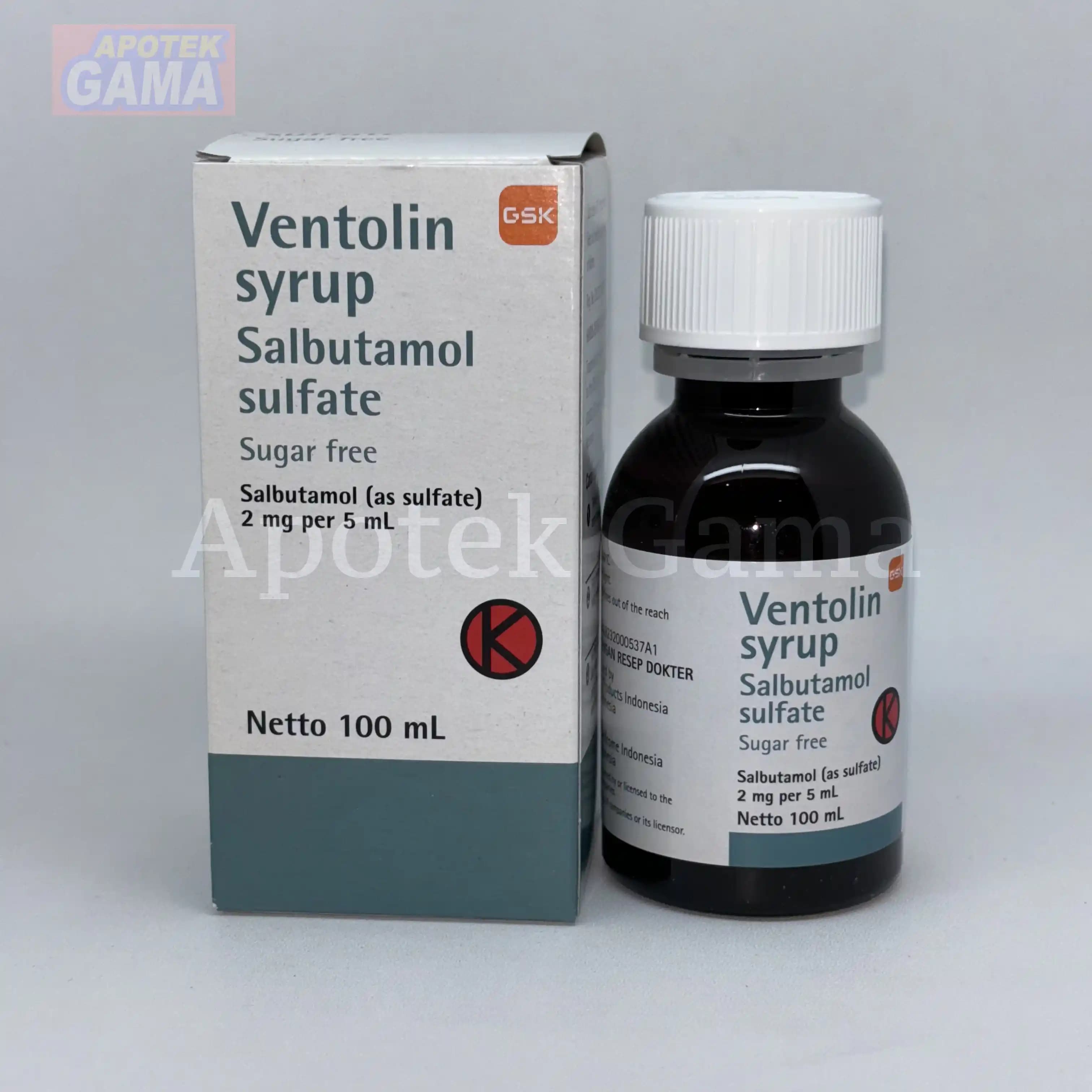 VENTOLIN SYR 100 ML 4