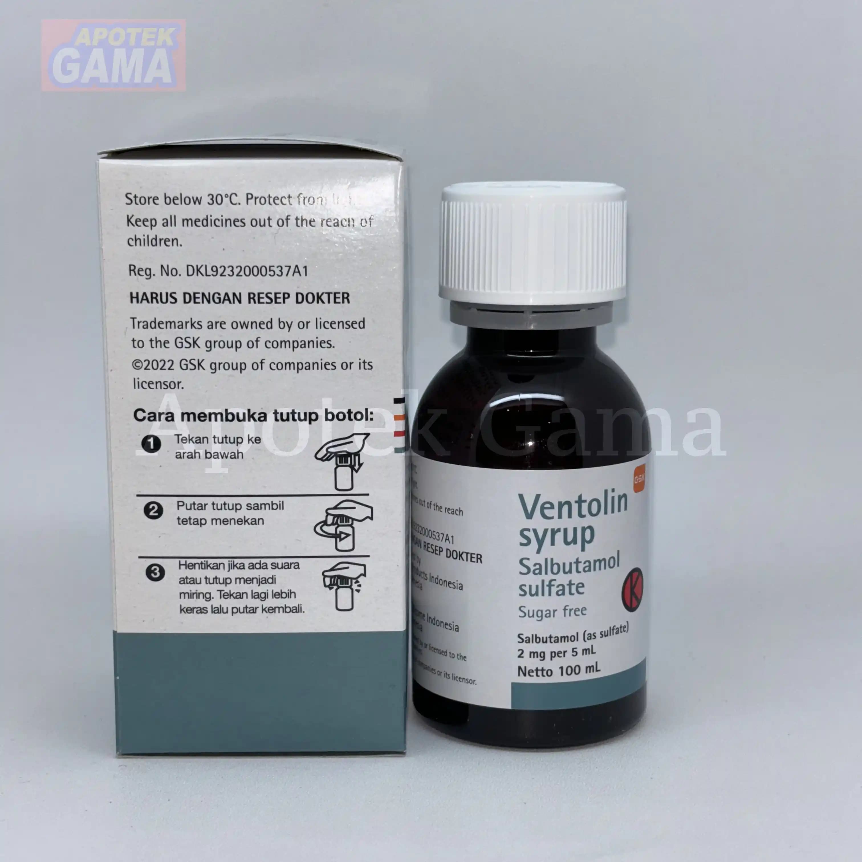 VENTOLIN SYR 100 ML 2