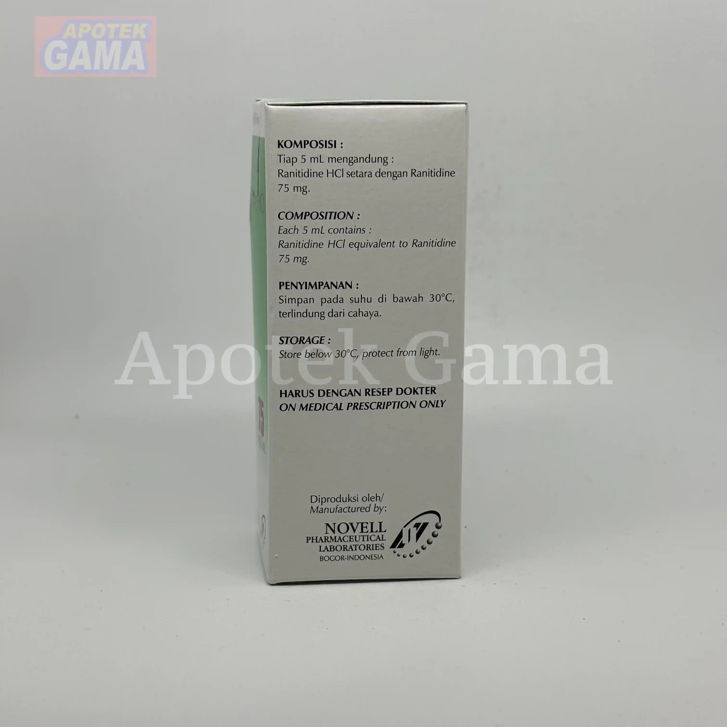 RANIVEL DS 75 MG/5 ML