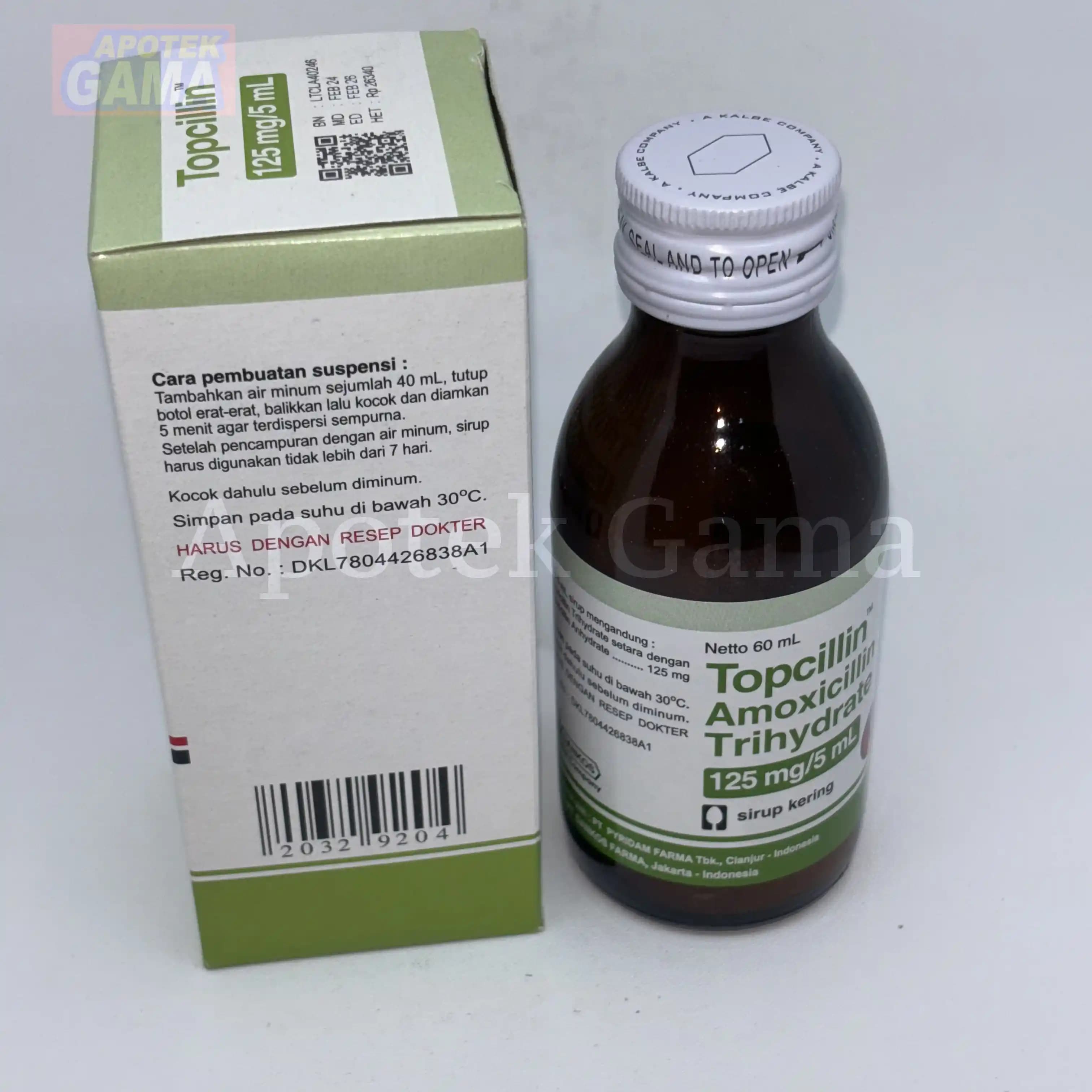 TOPCILLIN SIRUP 125 MG/ 5 ML 6