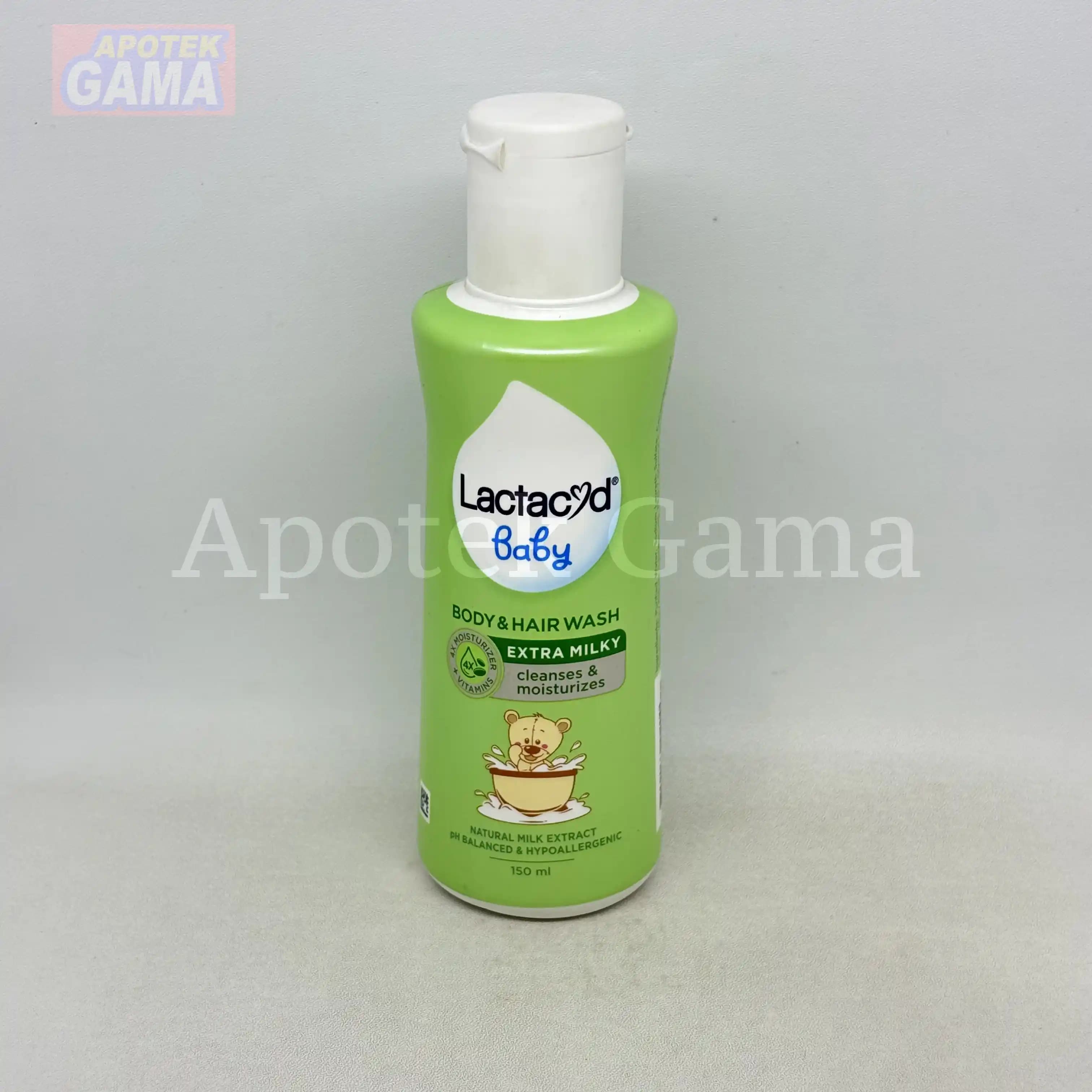 LACTACYD BABY BODY & HAIR WASH EXTRA MILKY 150 ML 3
