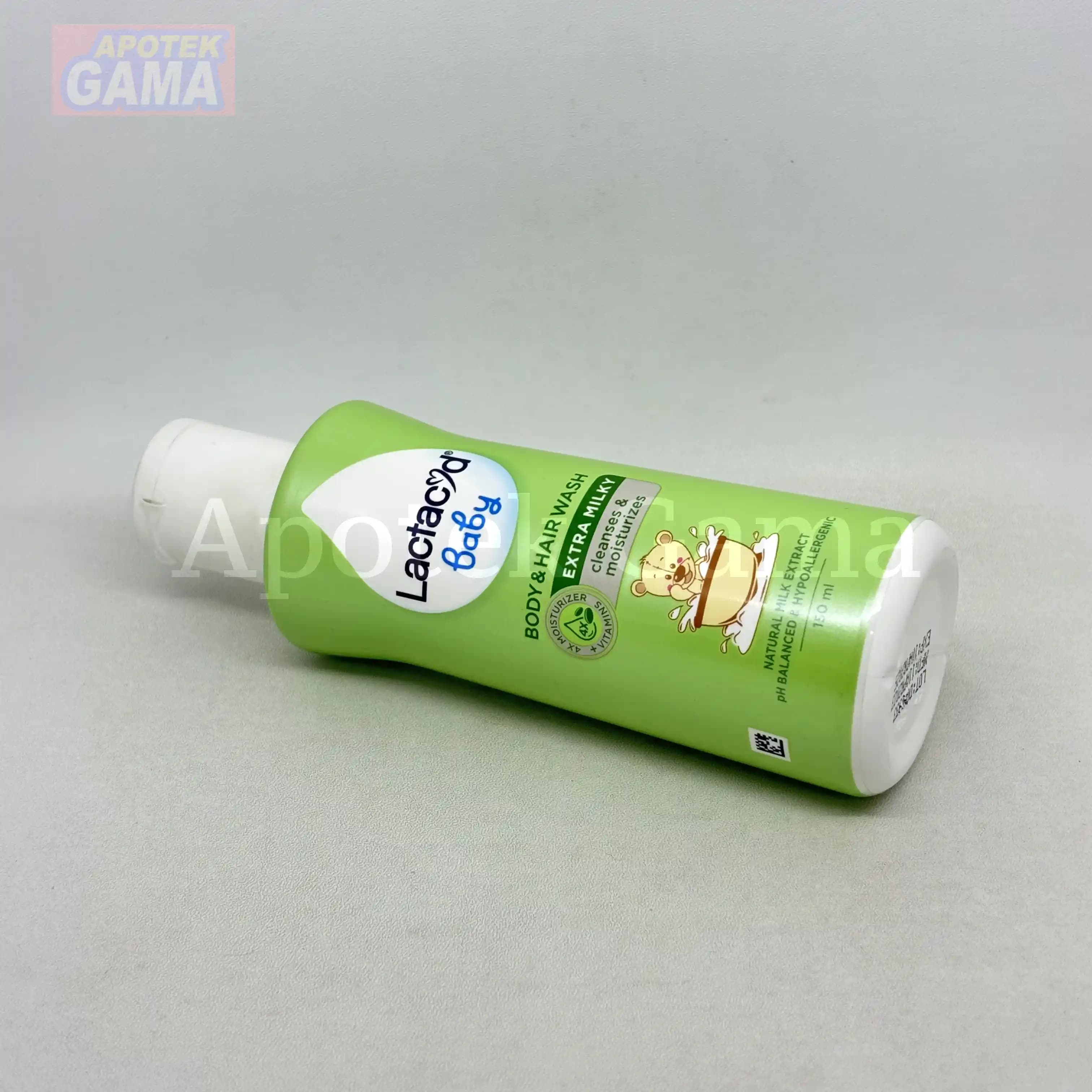 LACTACYD BABY BODY & HAIR WASH EXTRA MILKY 150 ML 4