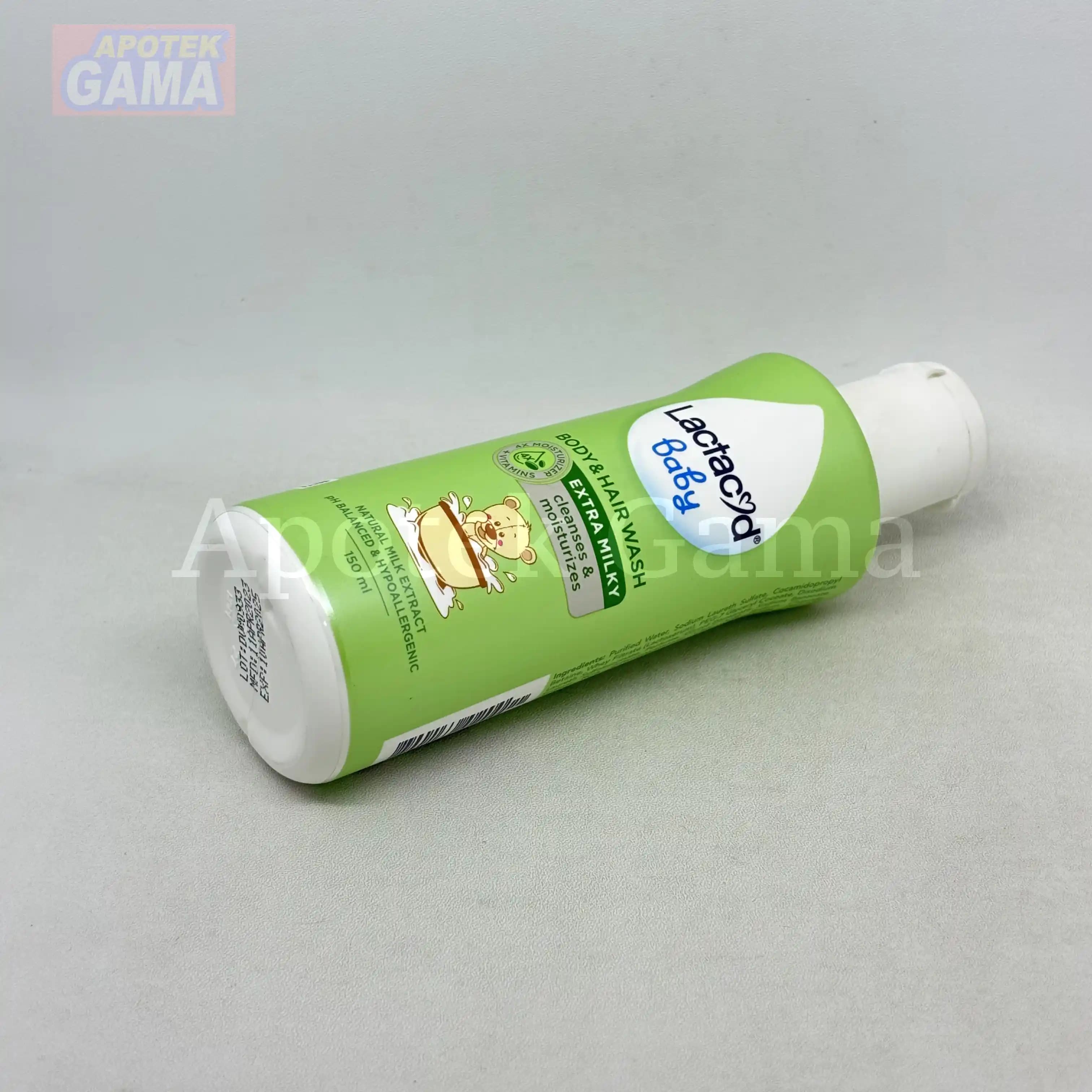 LACTACYD BABY BODY & HAIR WASH EXTRA MILKY 150 ML 5