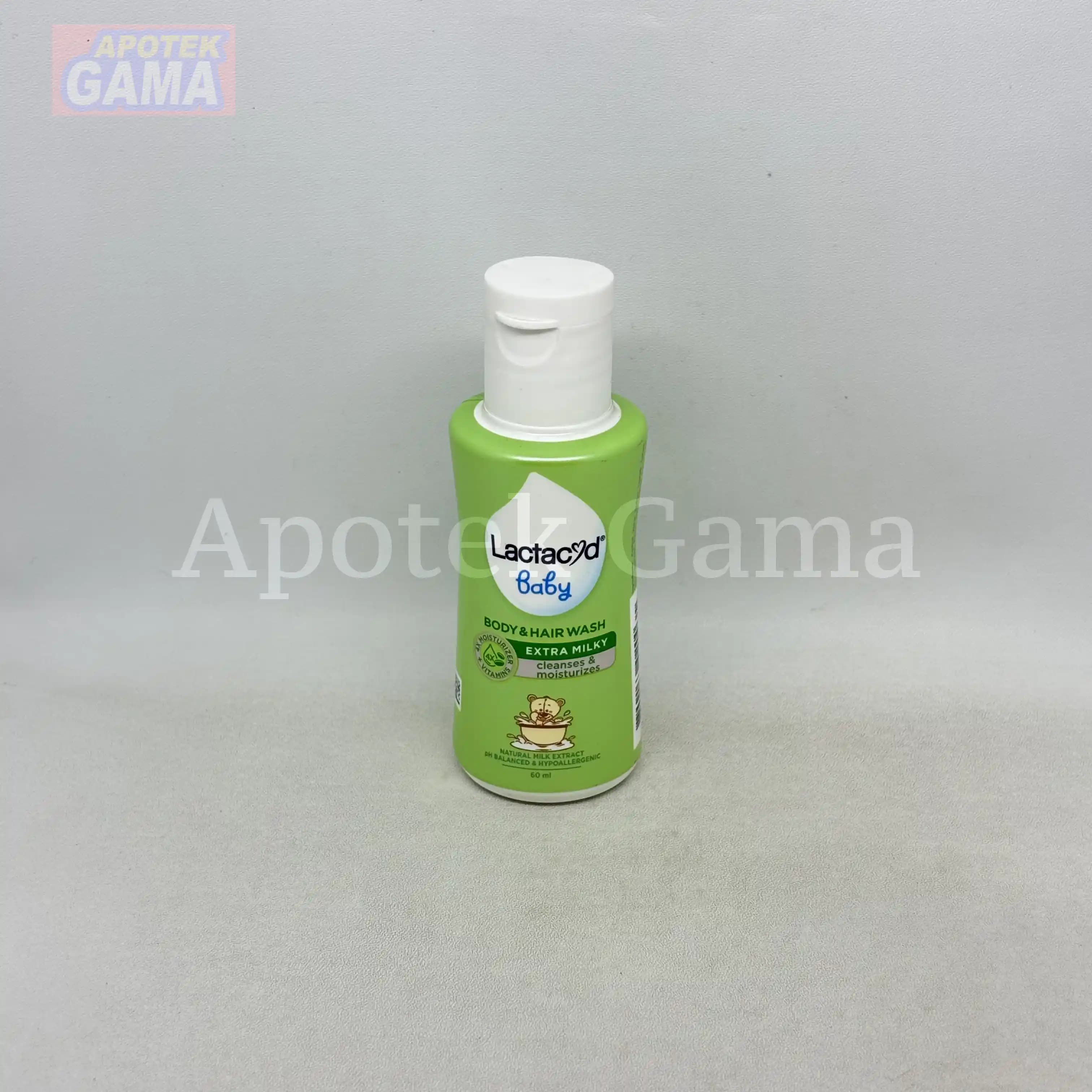 LACTACYD BABY BODY & HAIR WASH EXTRA MILKY 60 ML 4