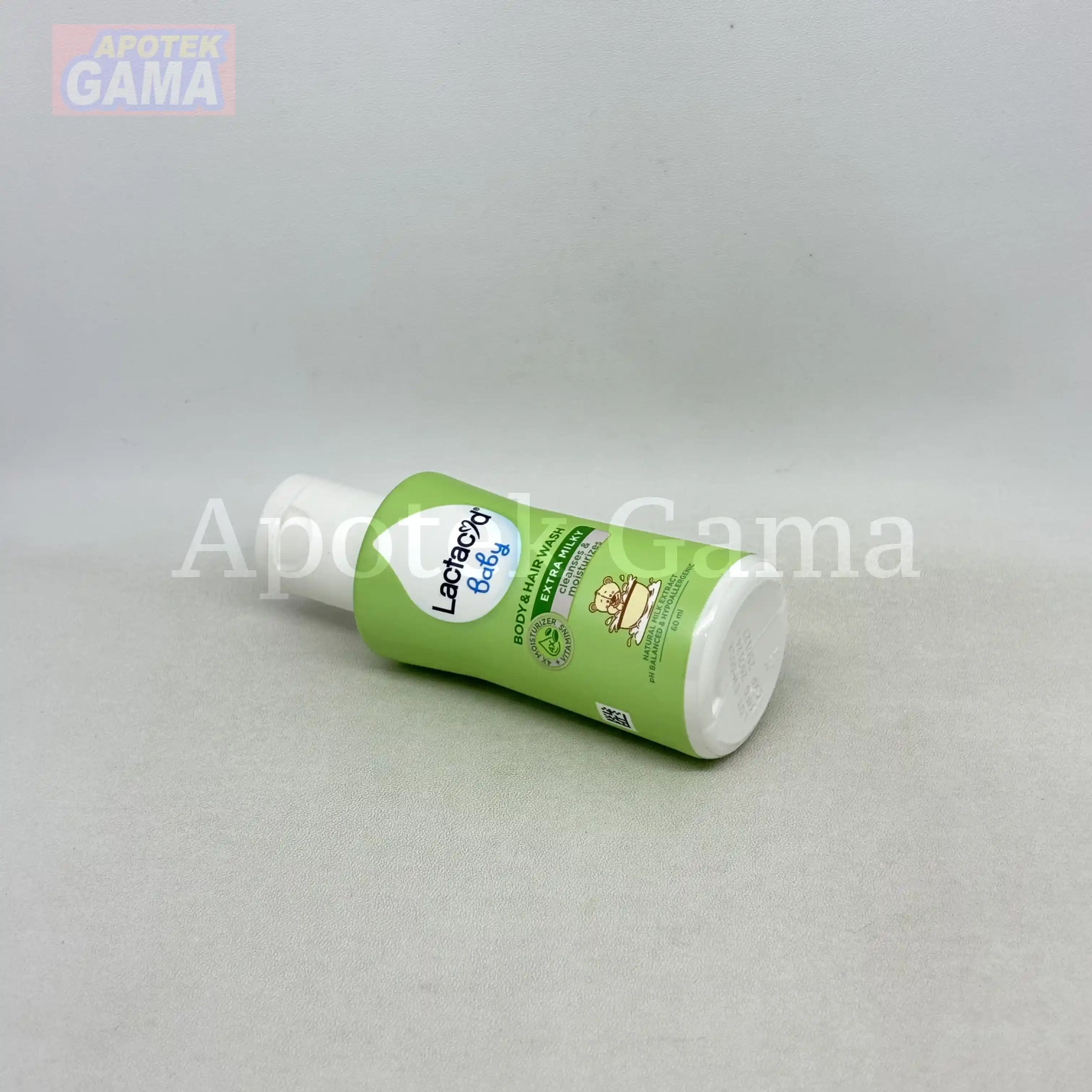 LACTACYD BABY BODY & HAIR WASH EXTRA MILKY 60 ML 2
