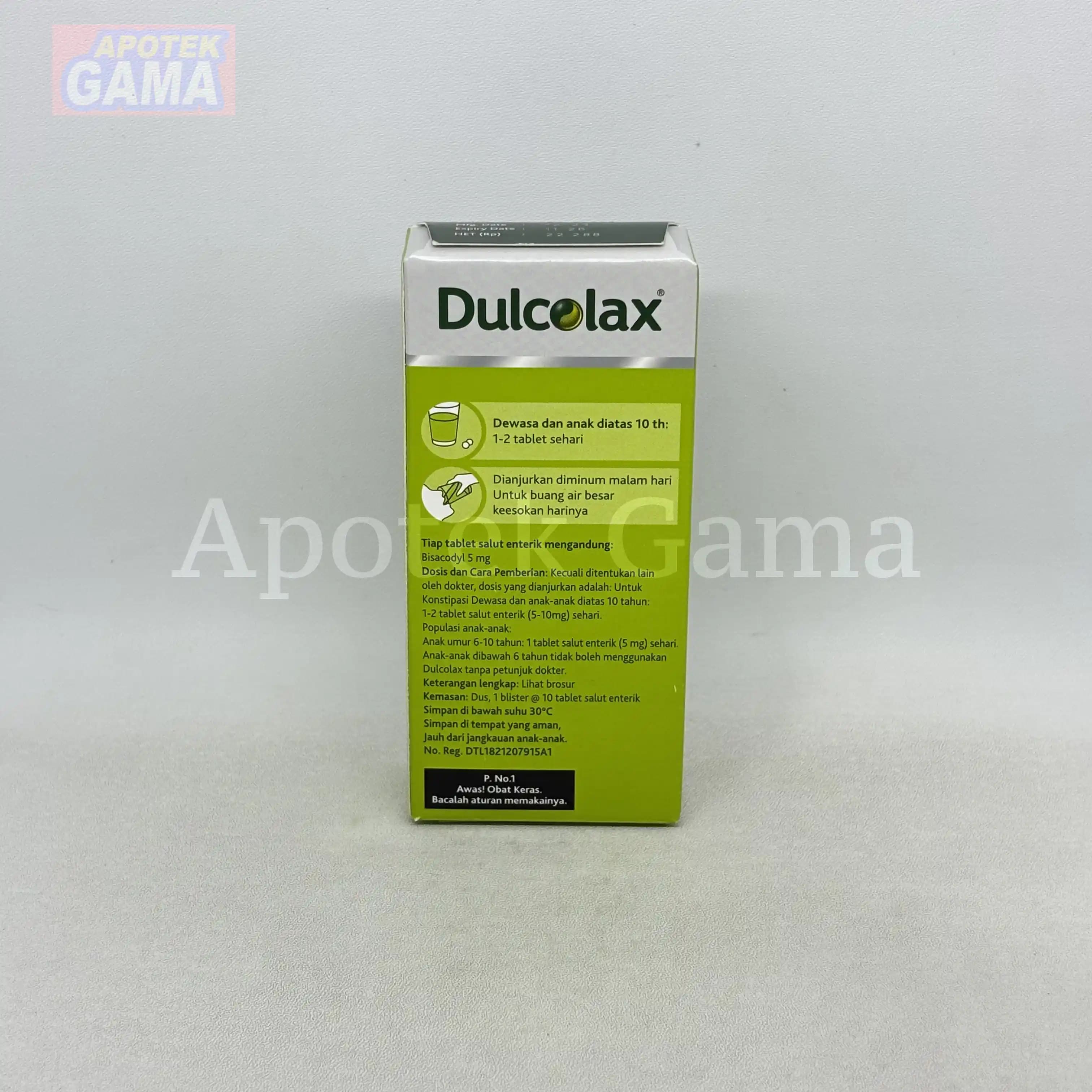 DULCOLAX 5 MG ECT 20X10’S 5