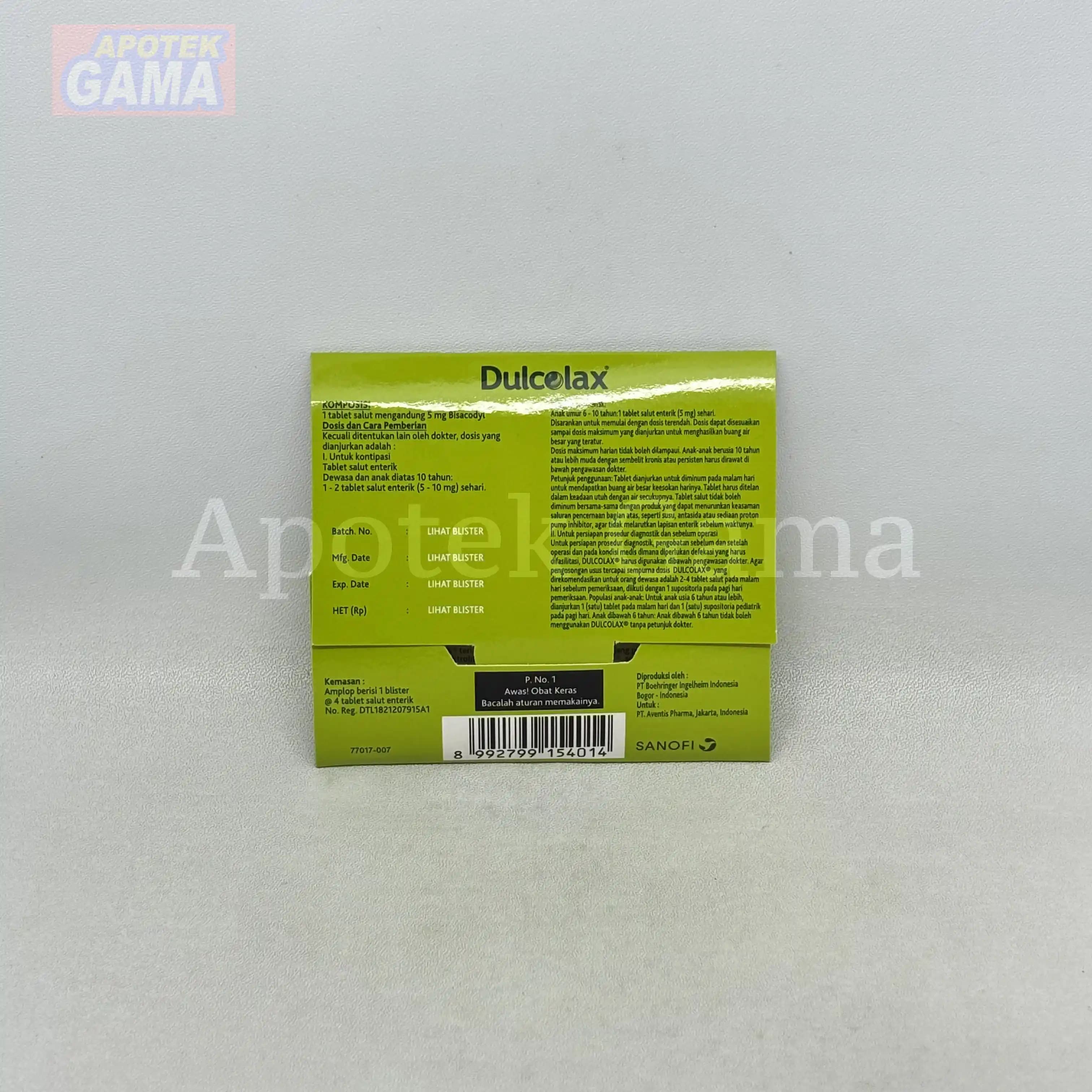 DULCOLAX 5 MG ECT 20X4’S 4