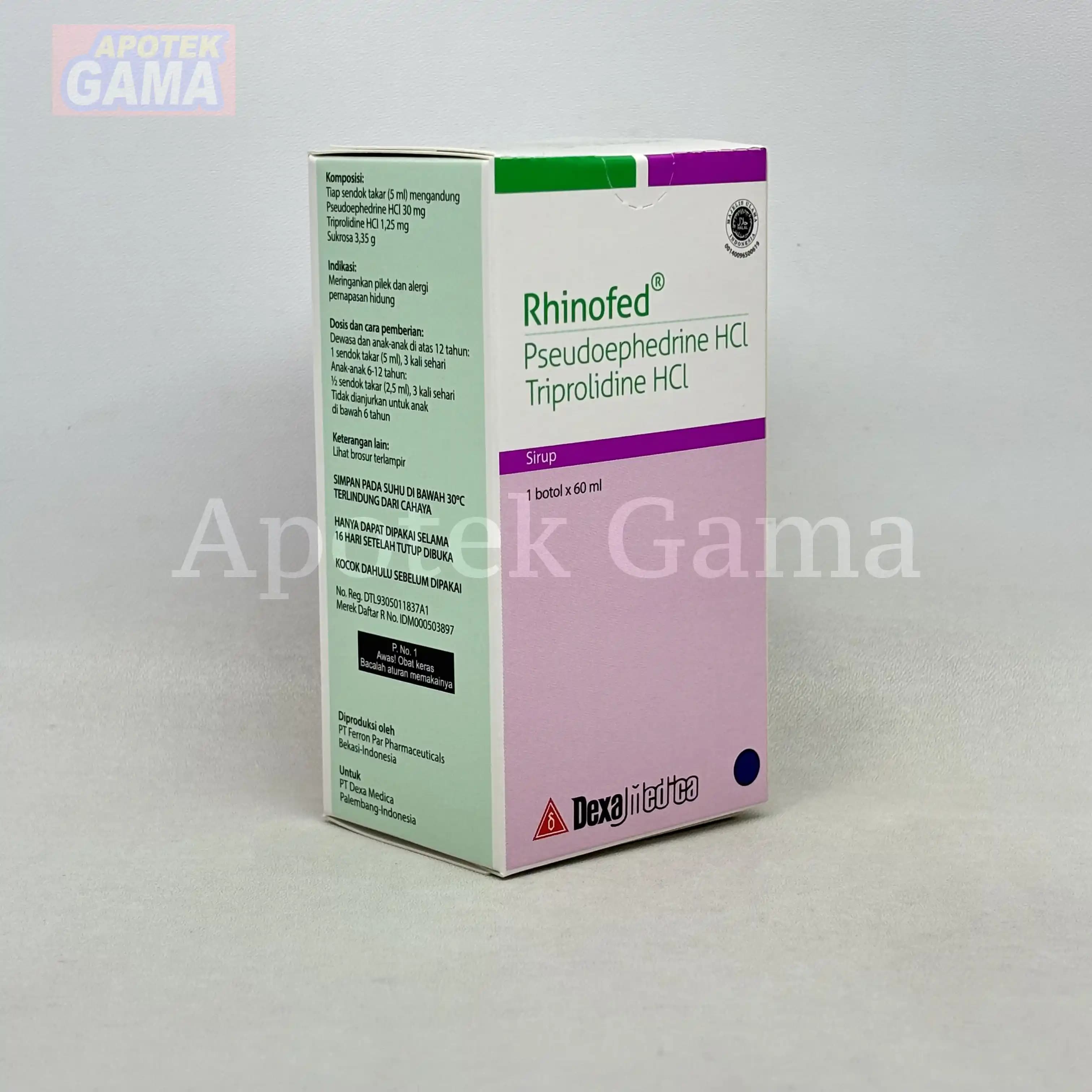 RHINOFED SYR 60 ML  3