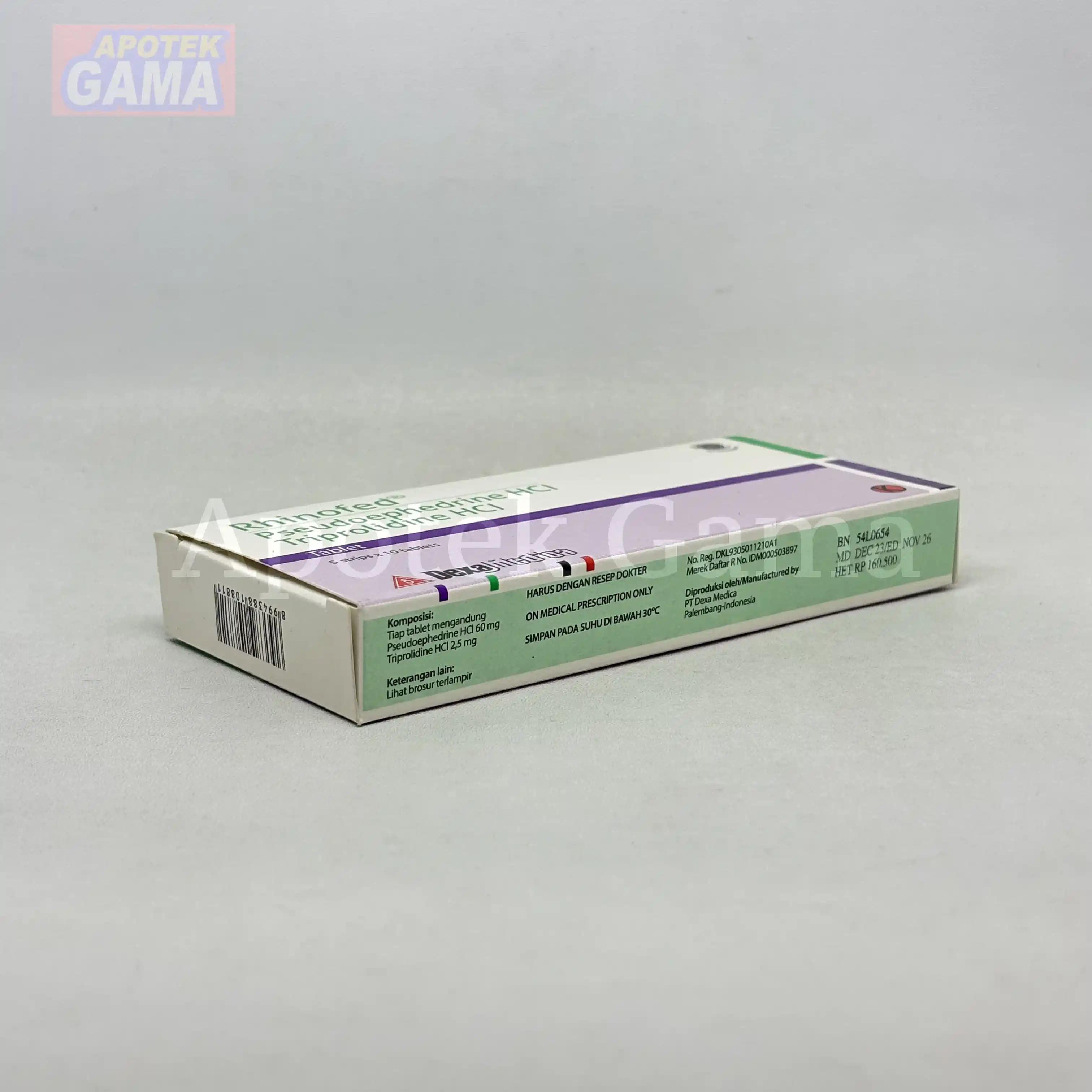 RHINOFED 60/2.5MG TAB