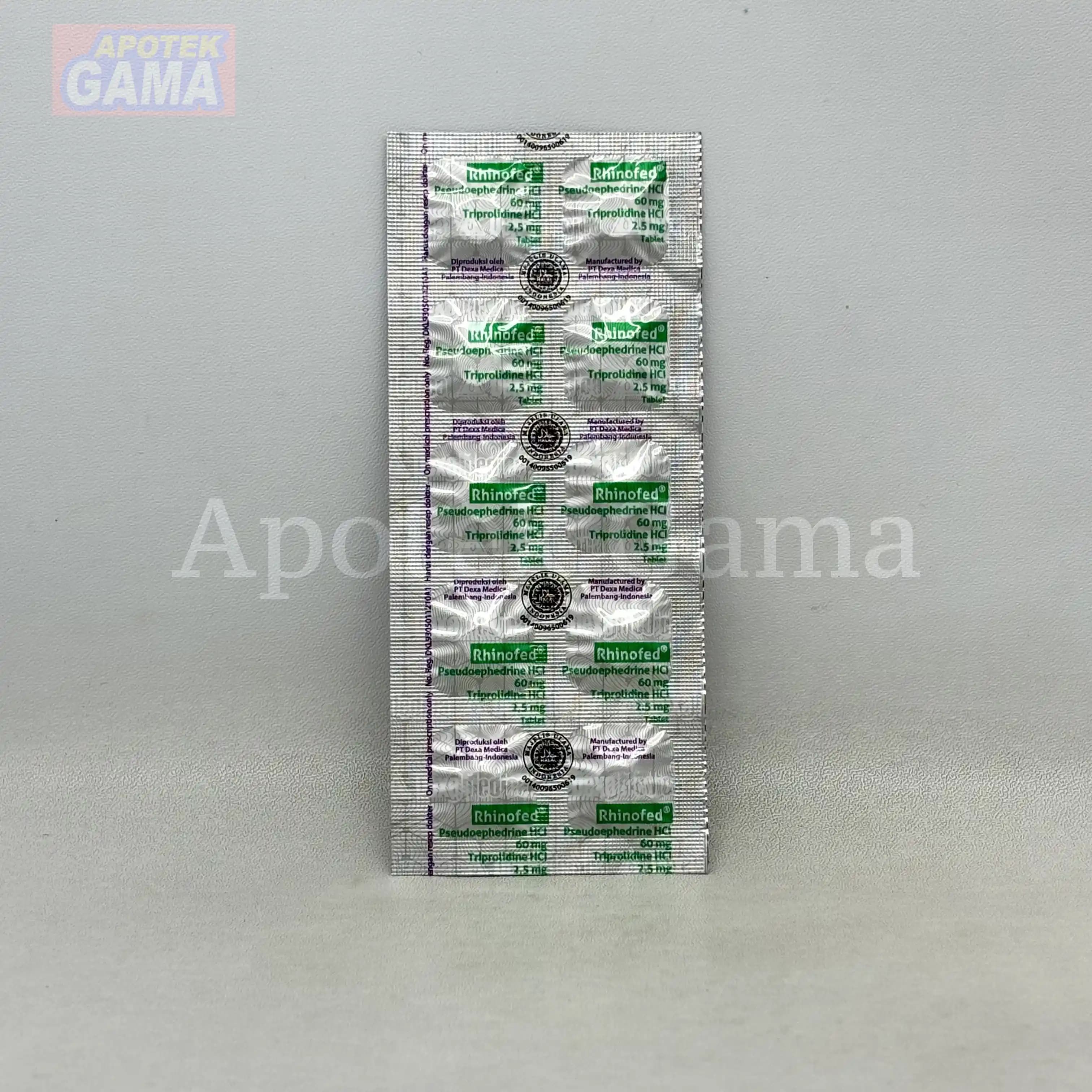 RHINOFED 60/2.5MG TAB 4