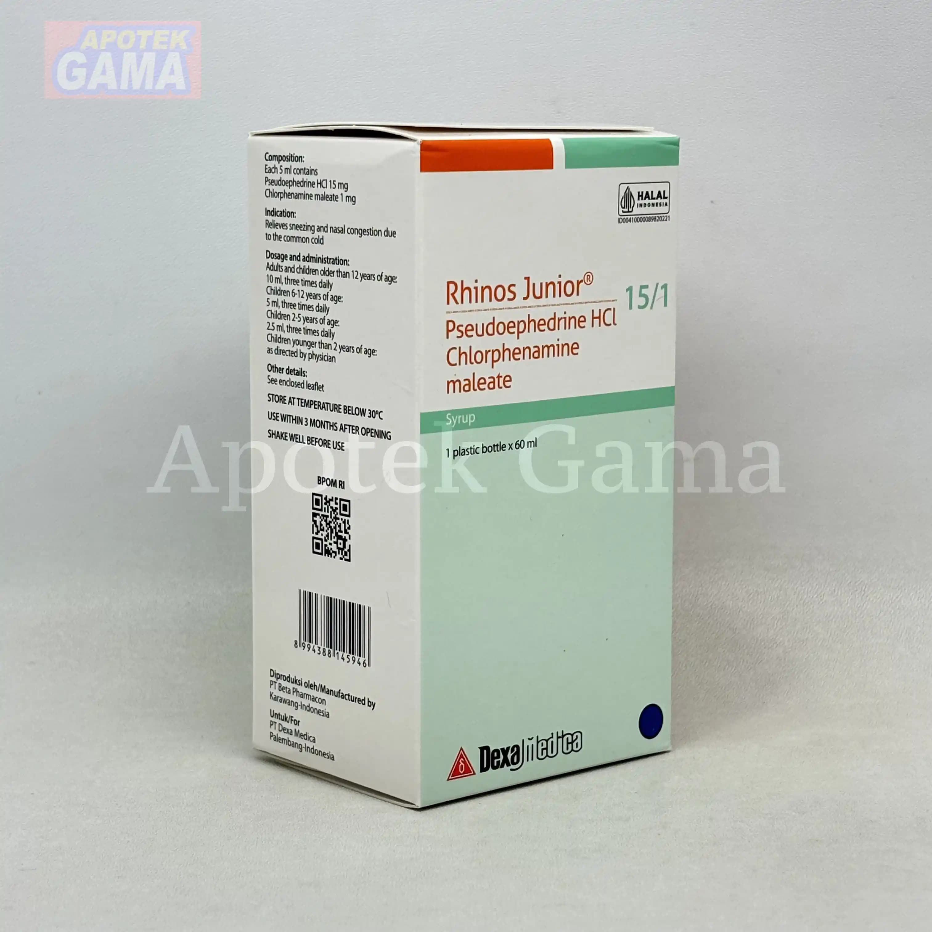 RHINOS JUNIOR SYR 60 ML  5