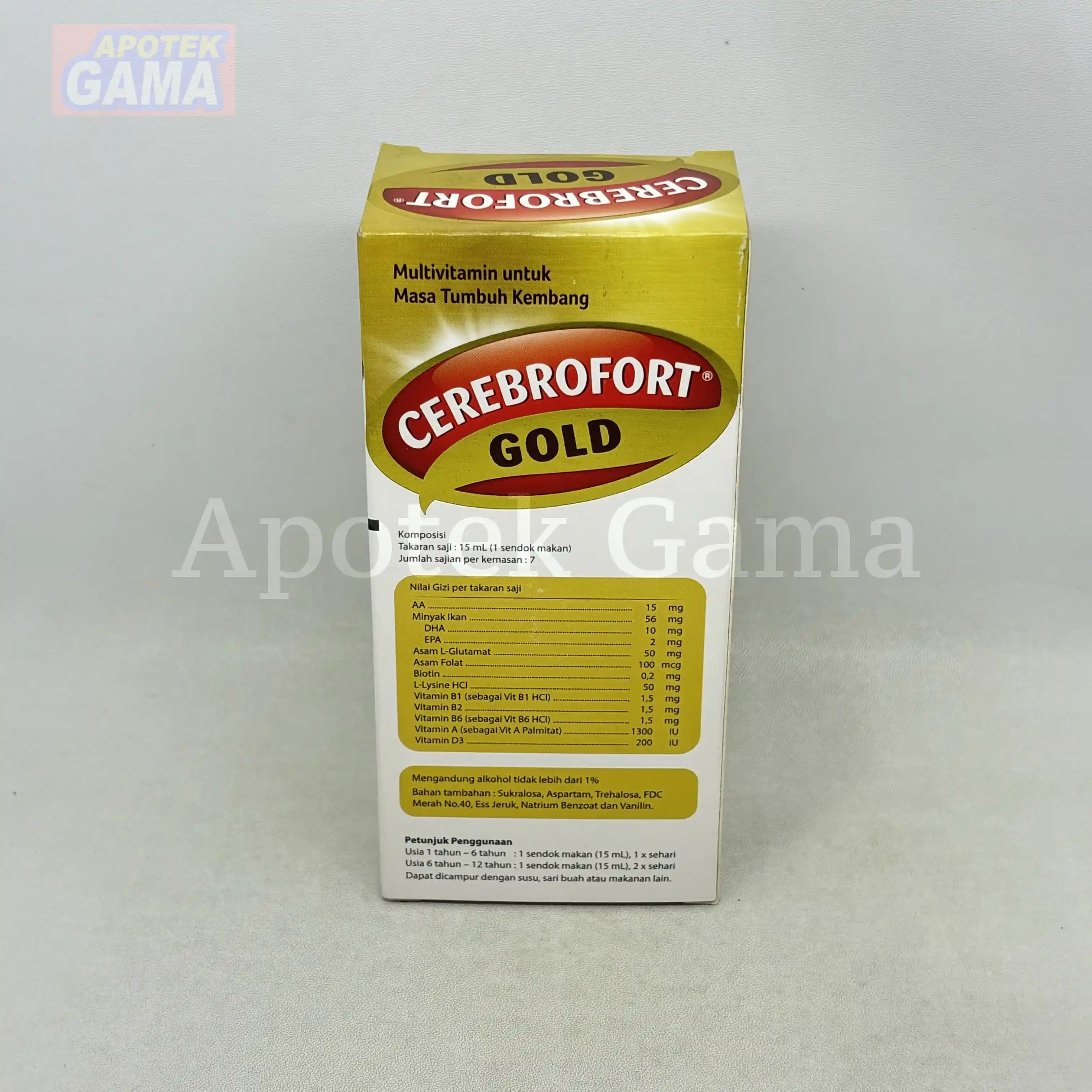 CEREBROFORT GOLD JERUK SYR 100 ML 4