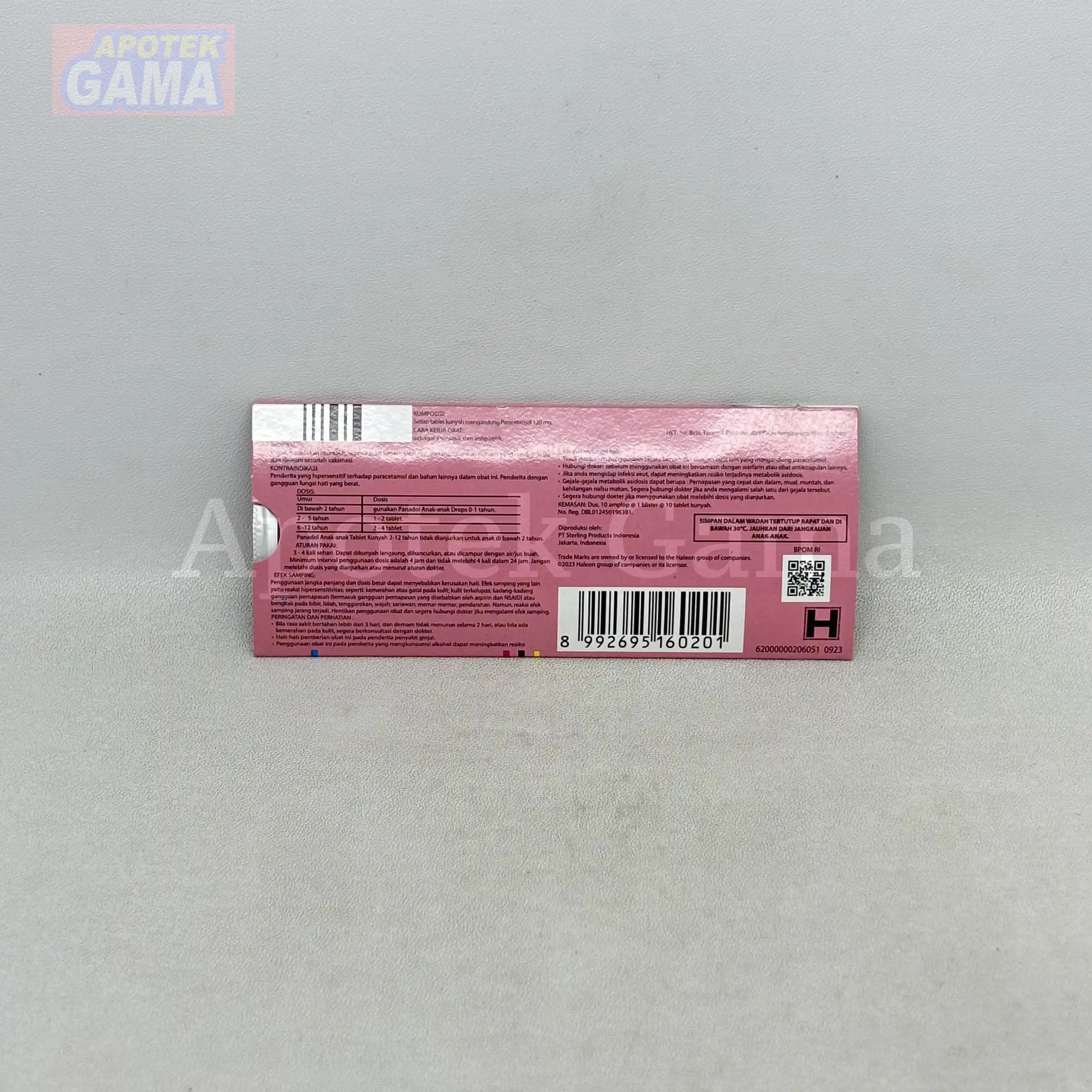 PANADOL TABLET CHEWABLE