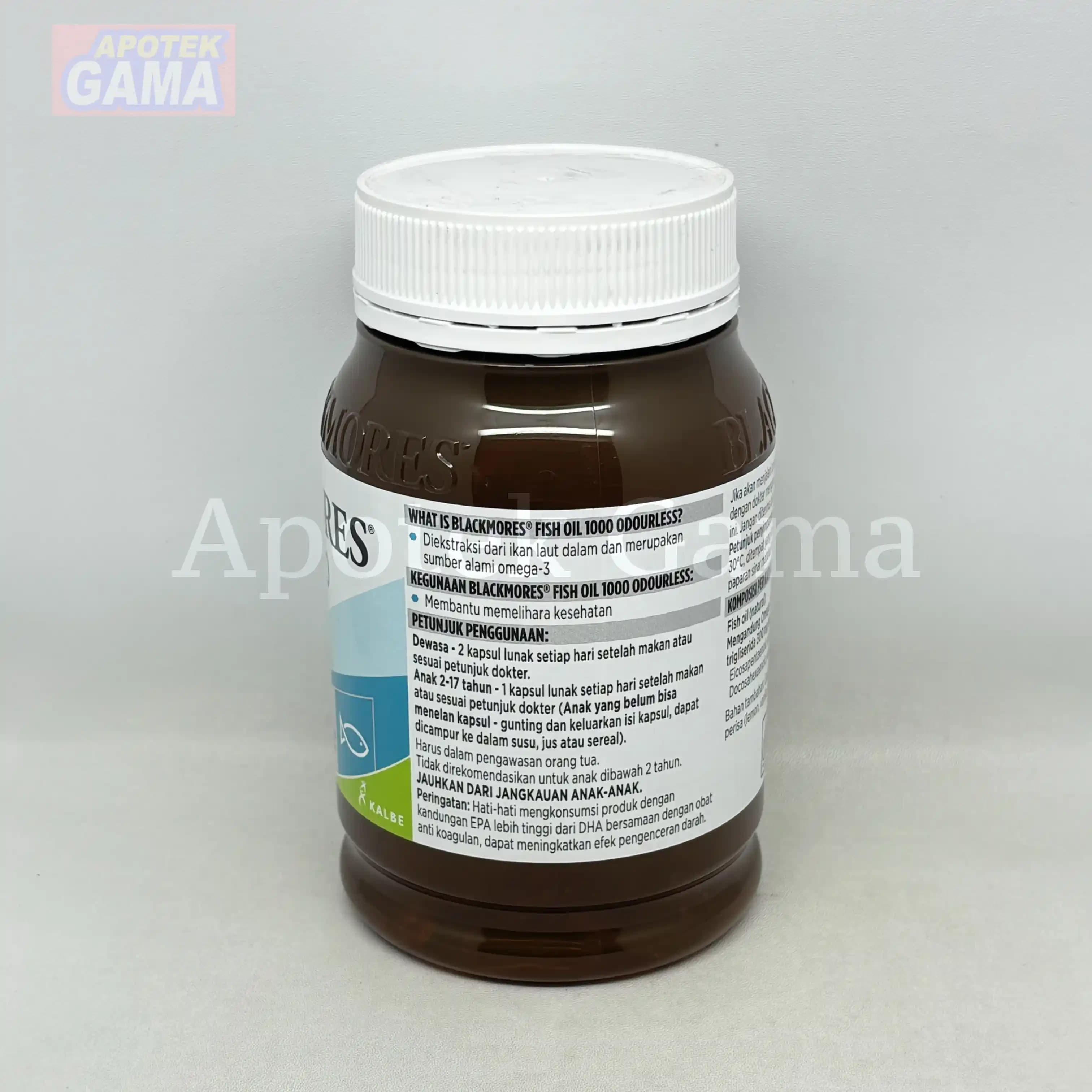 BLACKMORES ODOURLESS FISH OIL 1000 180 S