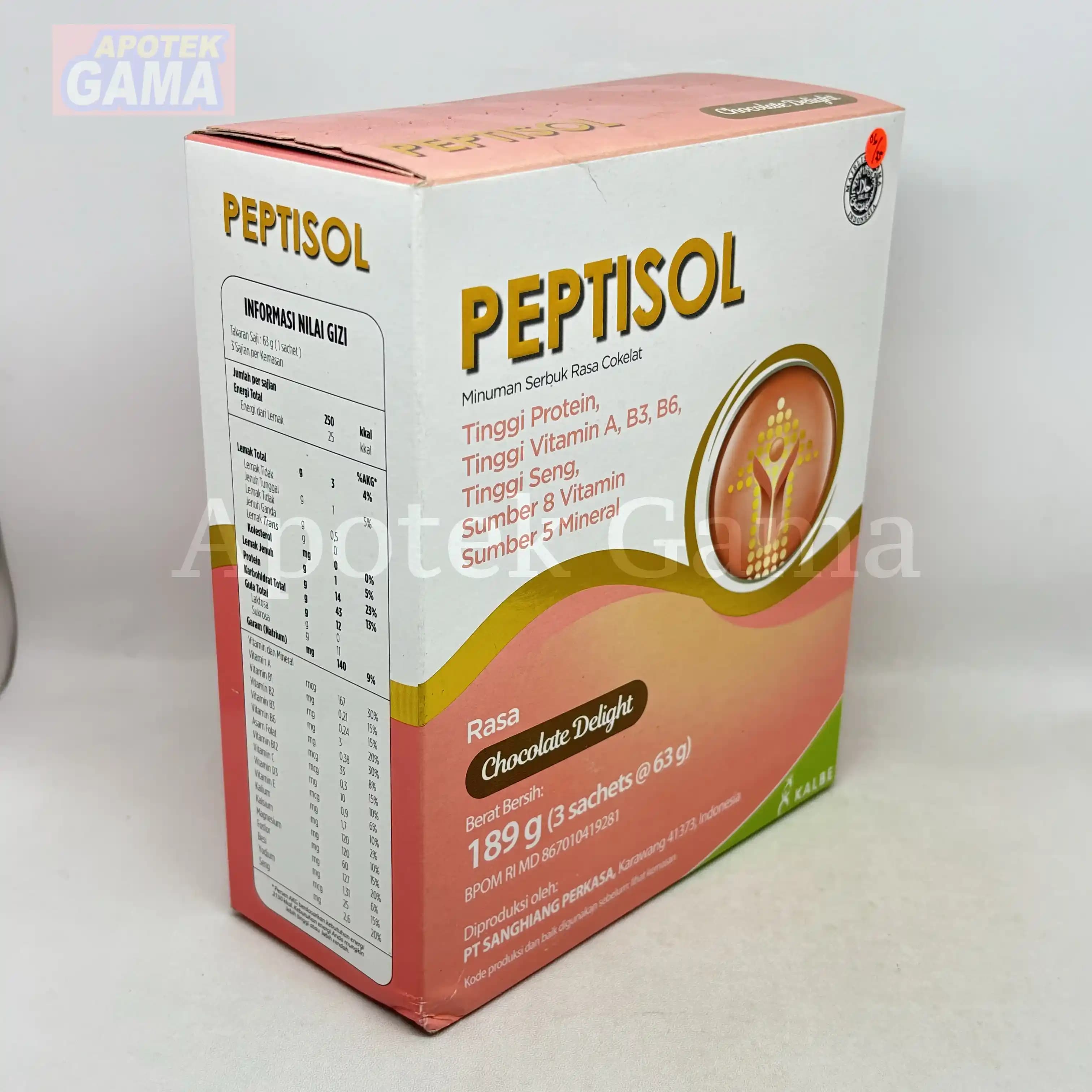 PEPTISOL COKLAT 180GR 4