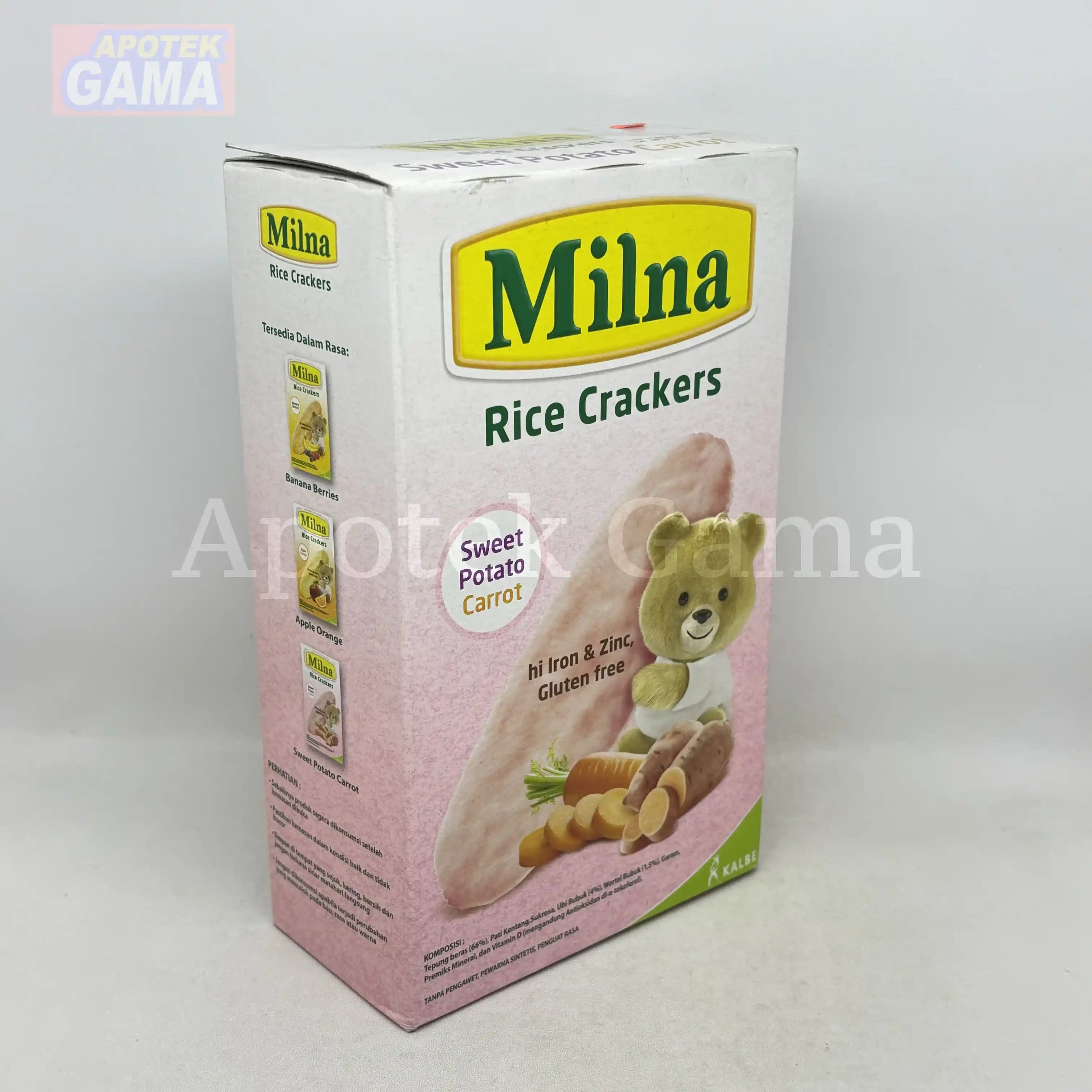 MILNA RICE CRACKERS SWEET POTATO CARROT 20GR 4
