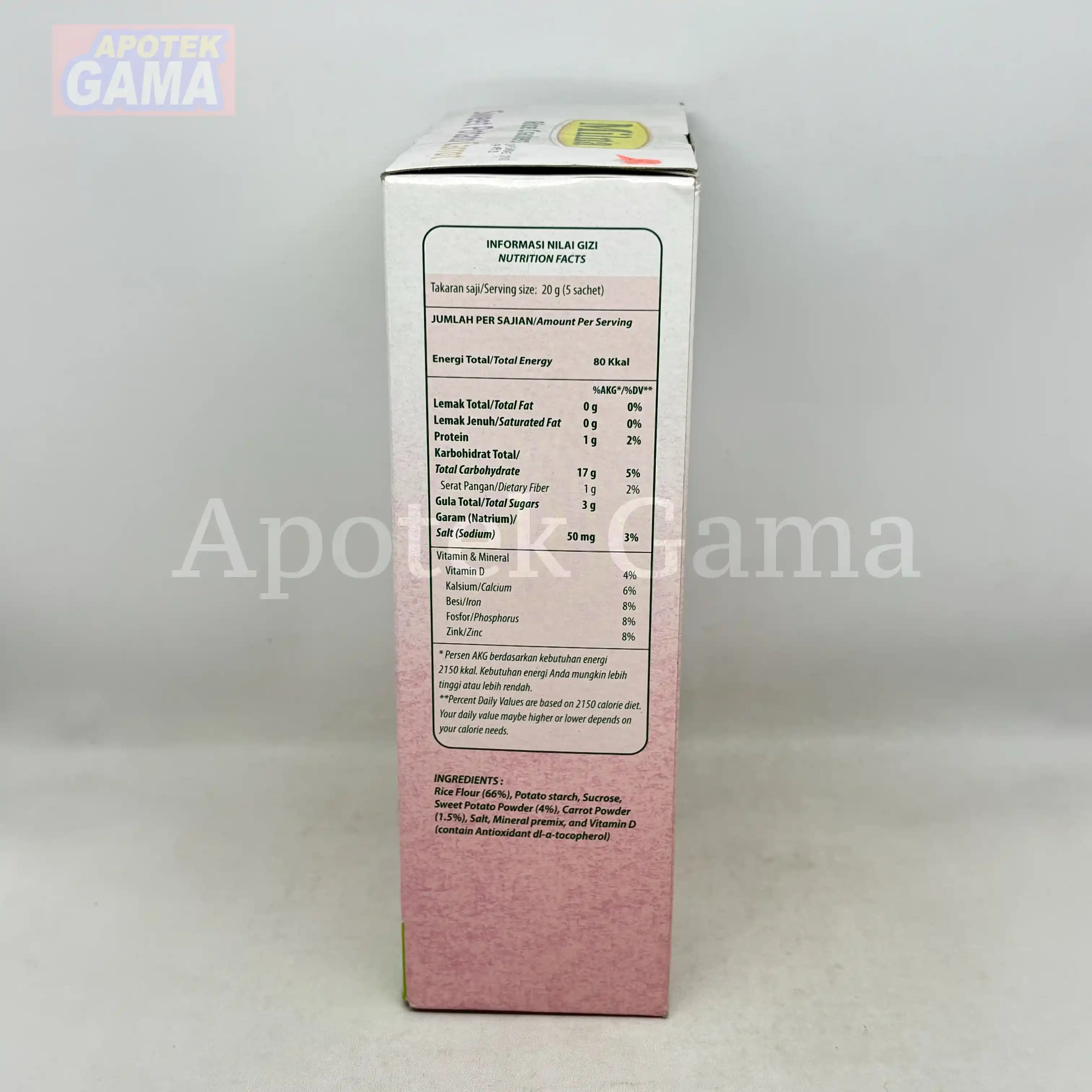 MILNA RICE CRACKERS SWEET POTATO CARROT 20GR 3