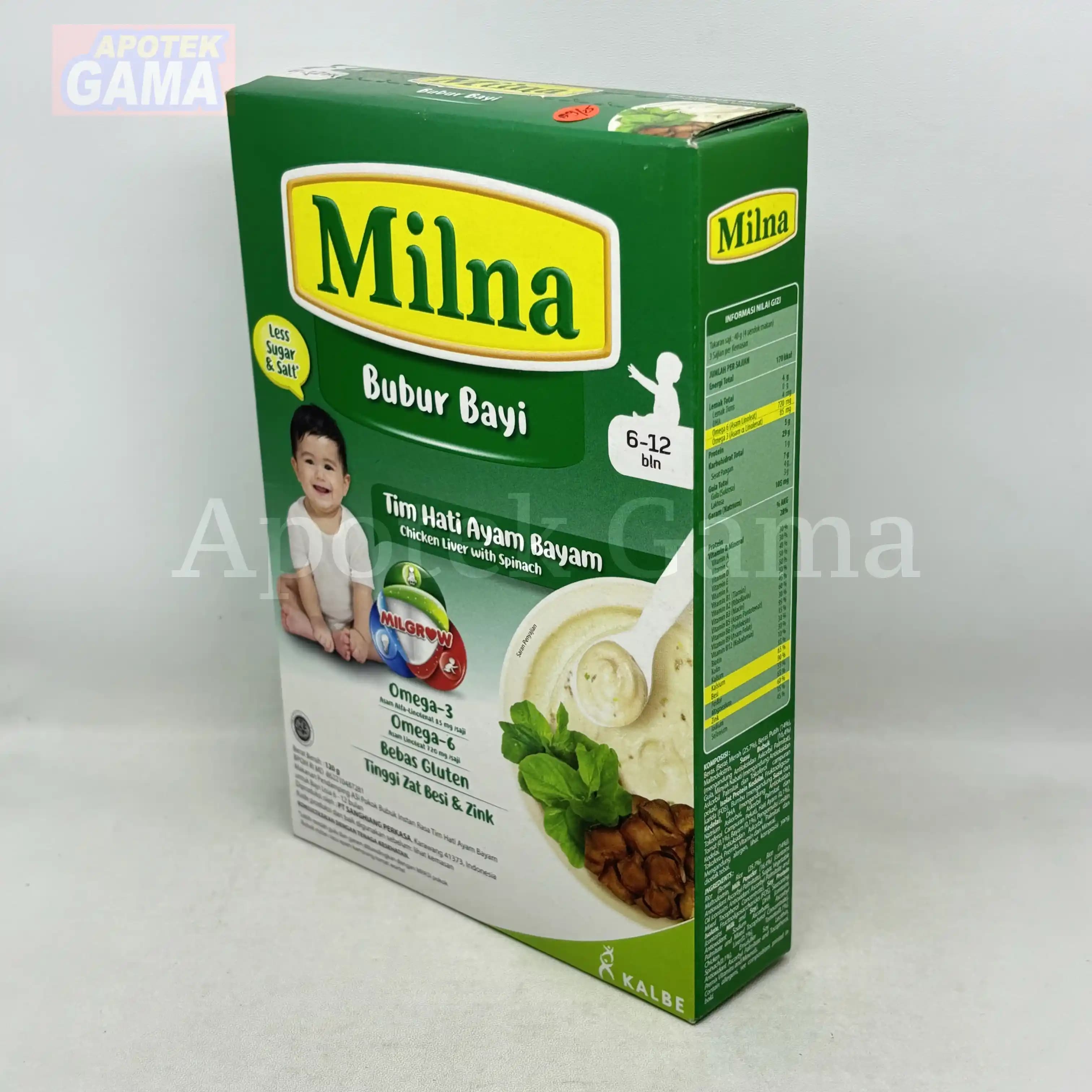 MILNA BUBUR BAYI 6+ TIM HATI AYAM BAYAM 120 GR 5