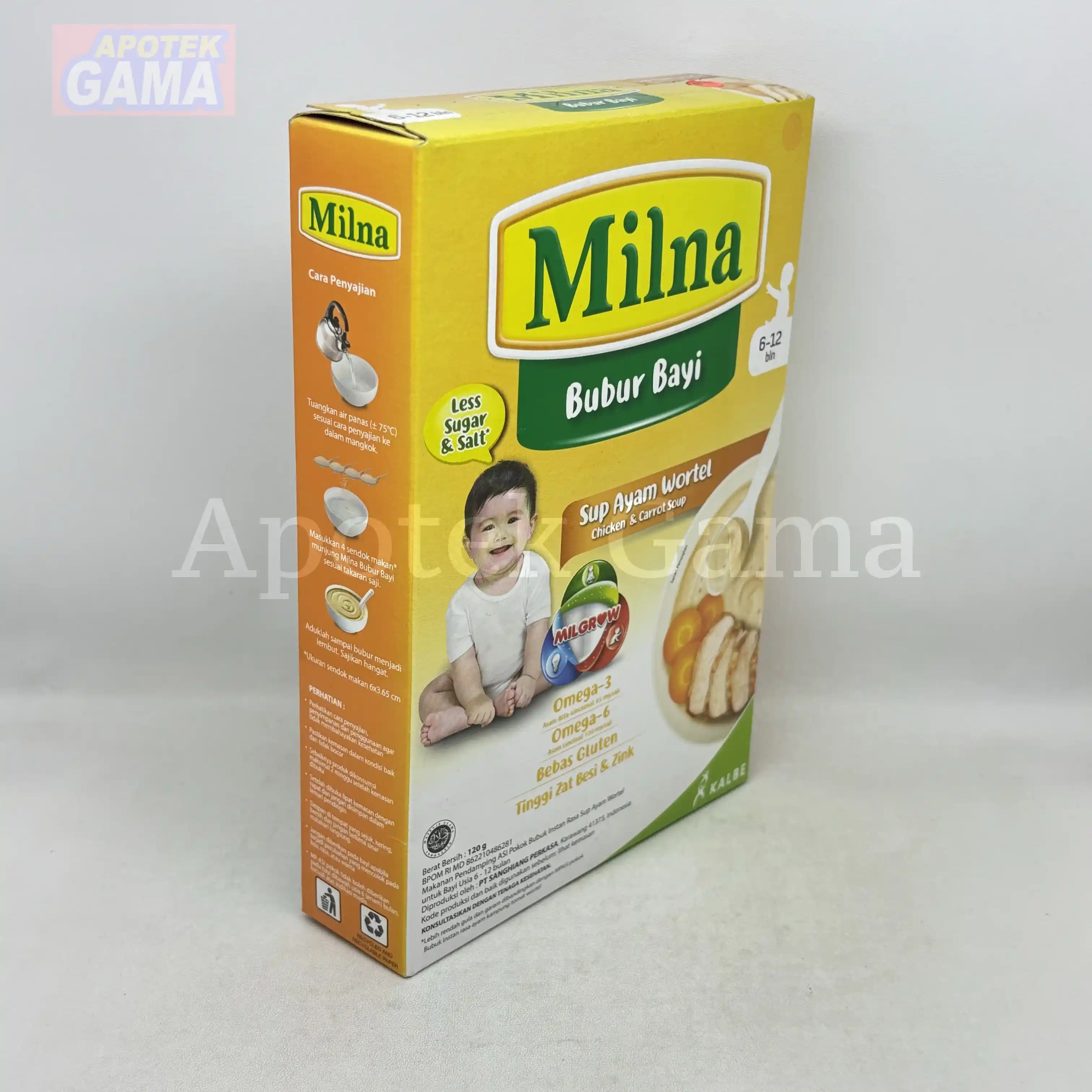 MILNA BUBUR BAYI 6+ SUP AYAM WORTEL 120 GR 5
