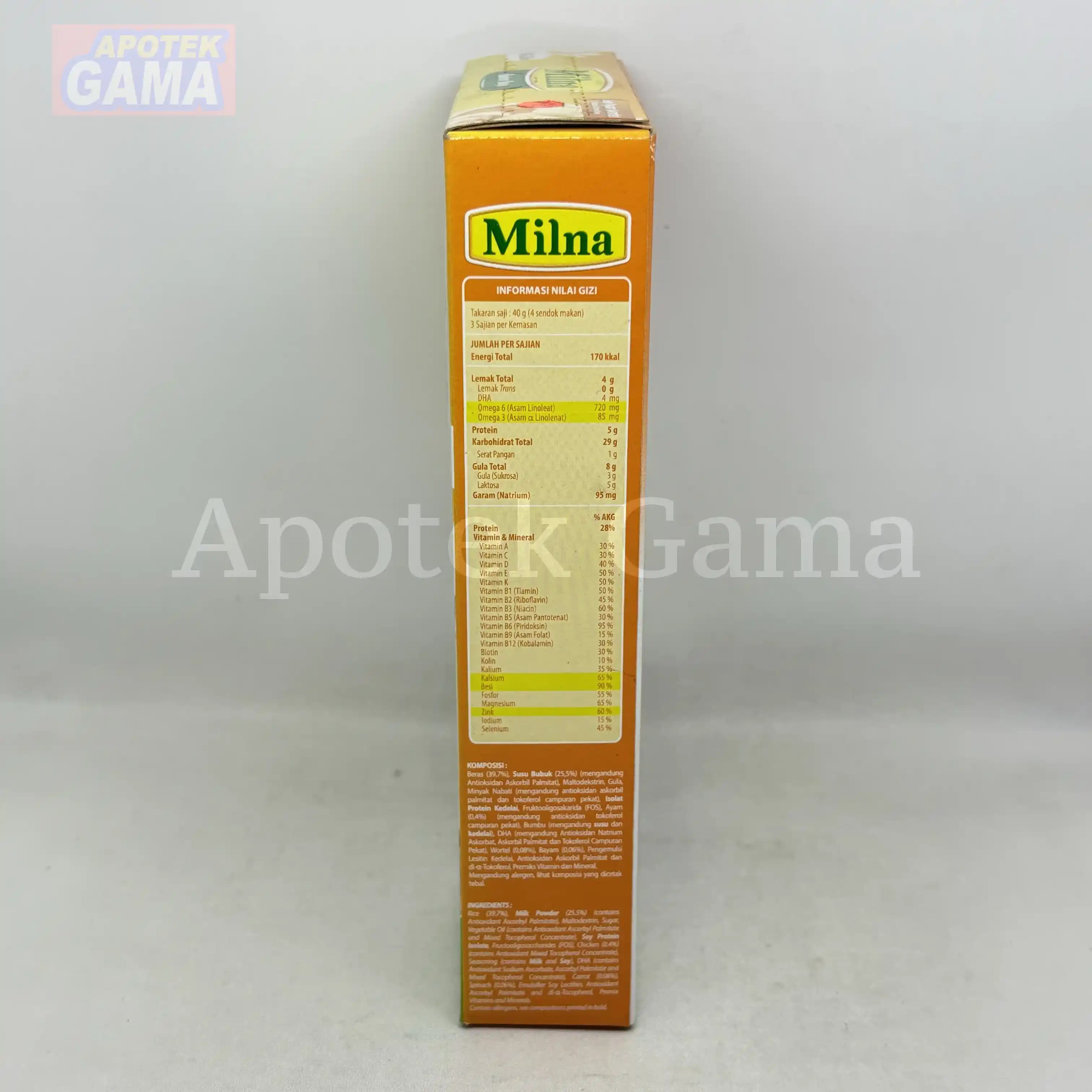 MILNA BUBUR BAYI 6+ SUP AYAM WORTEL 120 GR 4