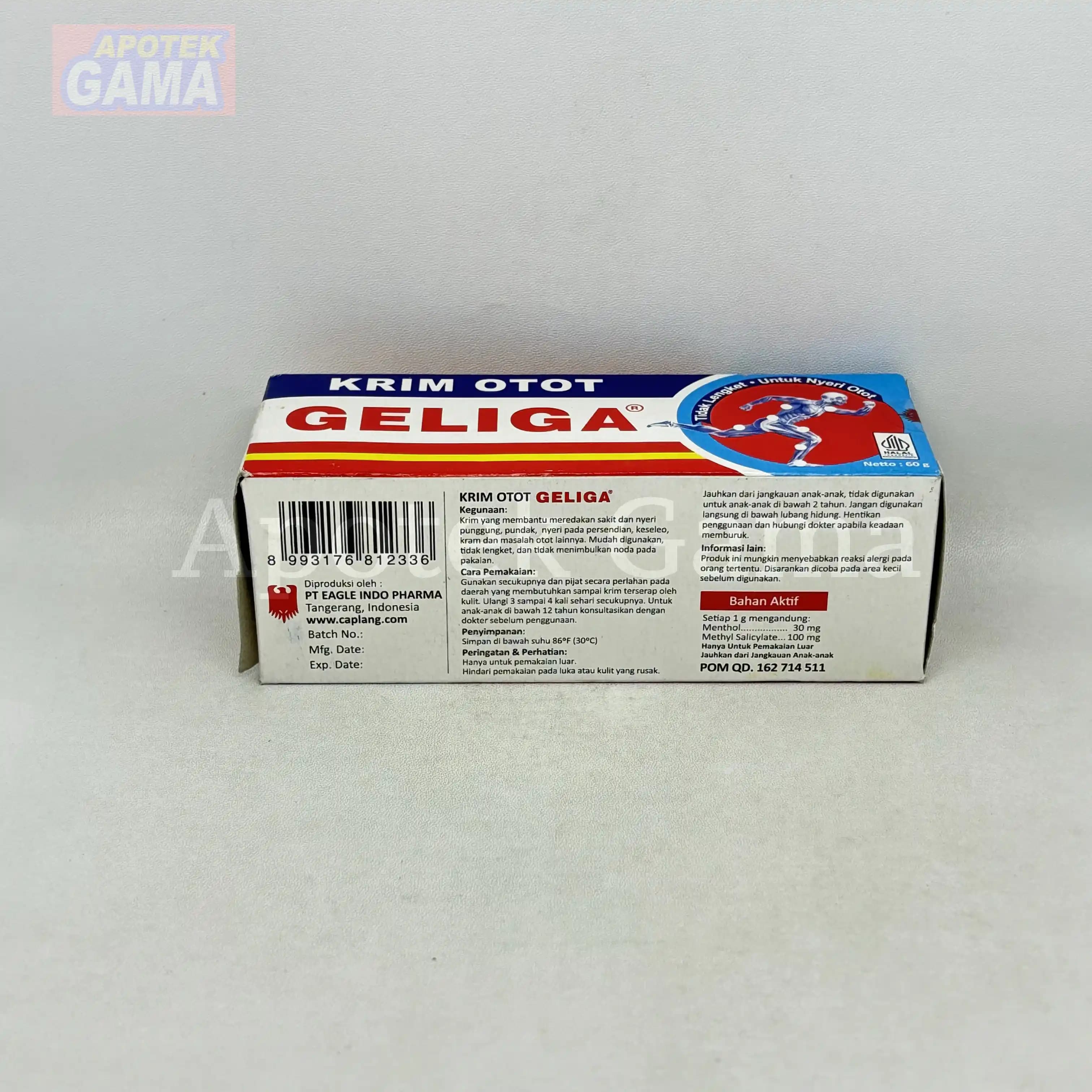 KRIM OTOT GELIGA 60 GR NEW