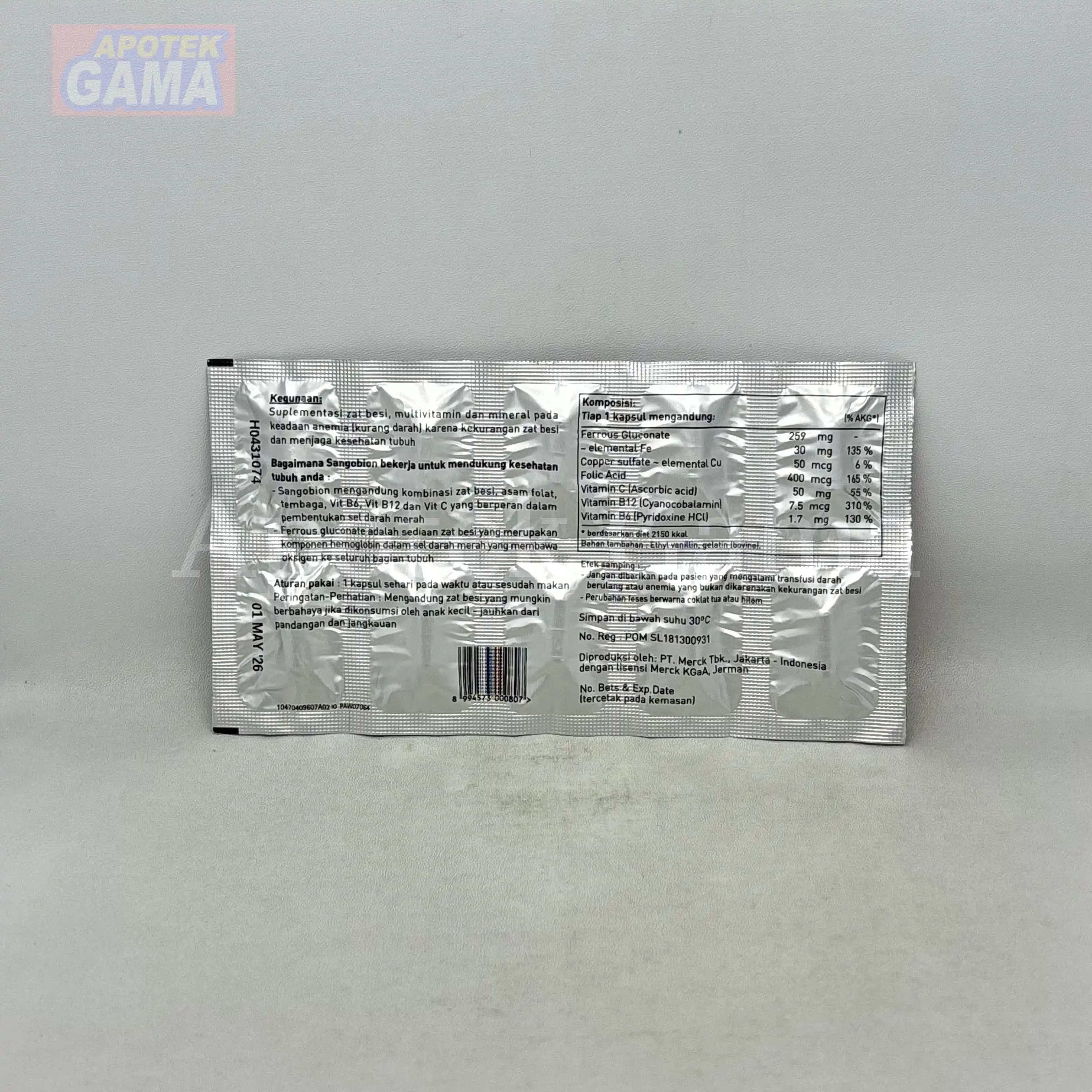 SANGOBION 10 CAPSUL 2