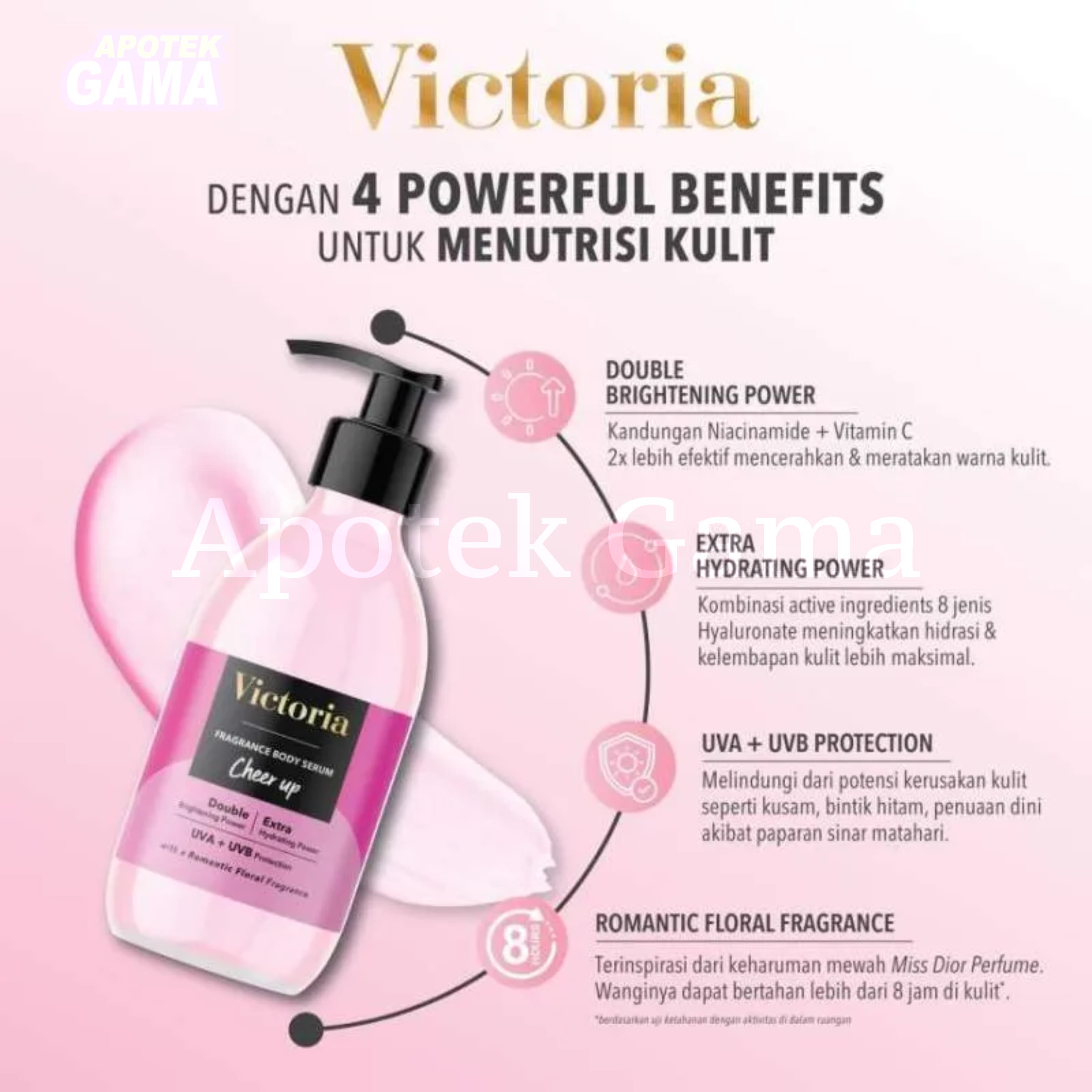 VICTORIA FRAGRANCE BODY SERUM CHEER UP 300  ML 2