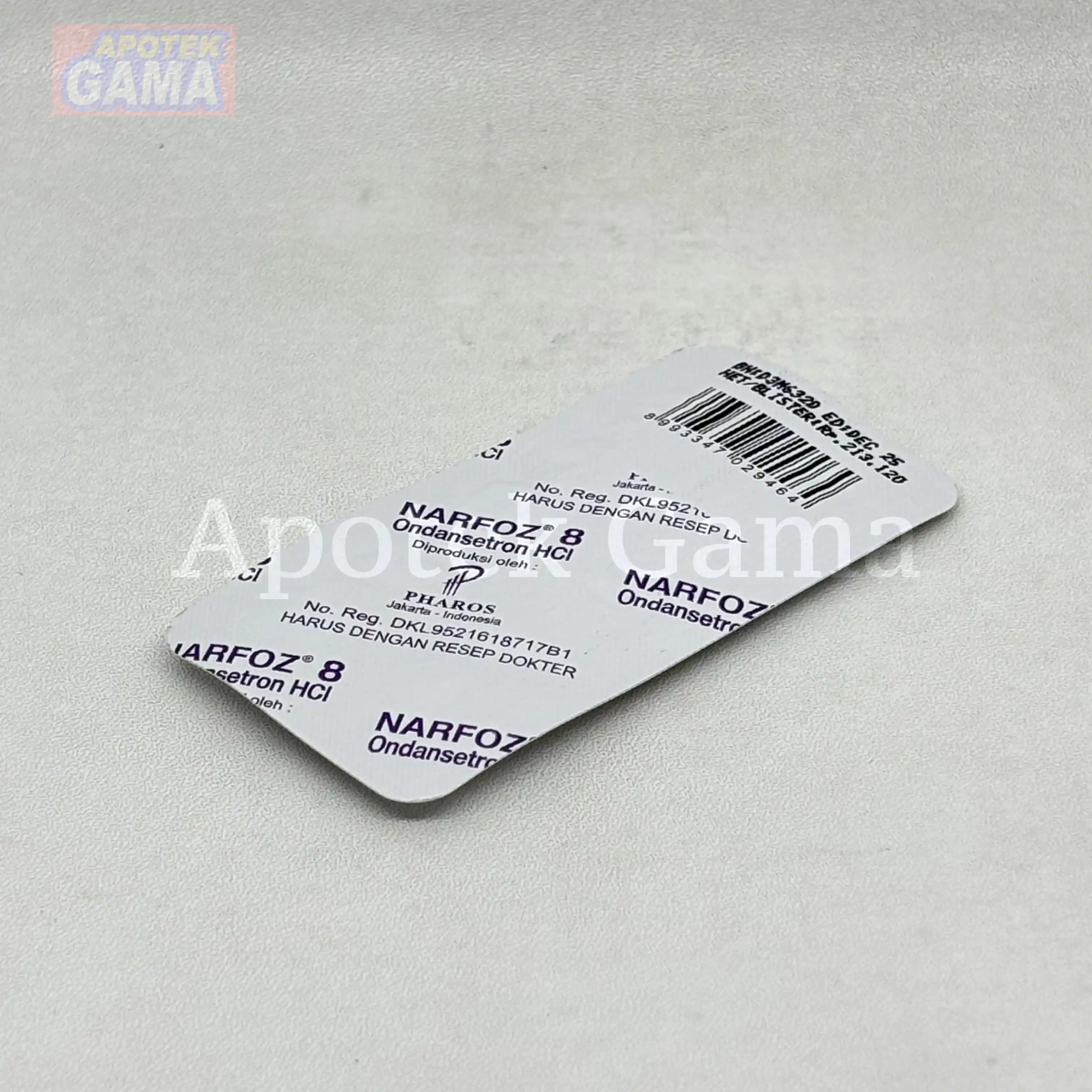 NARFOZ 8 MG TABLET 4