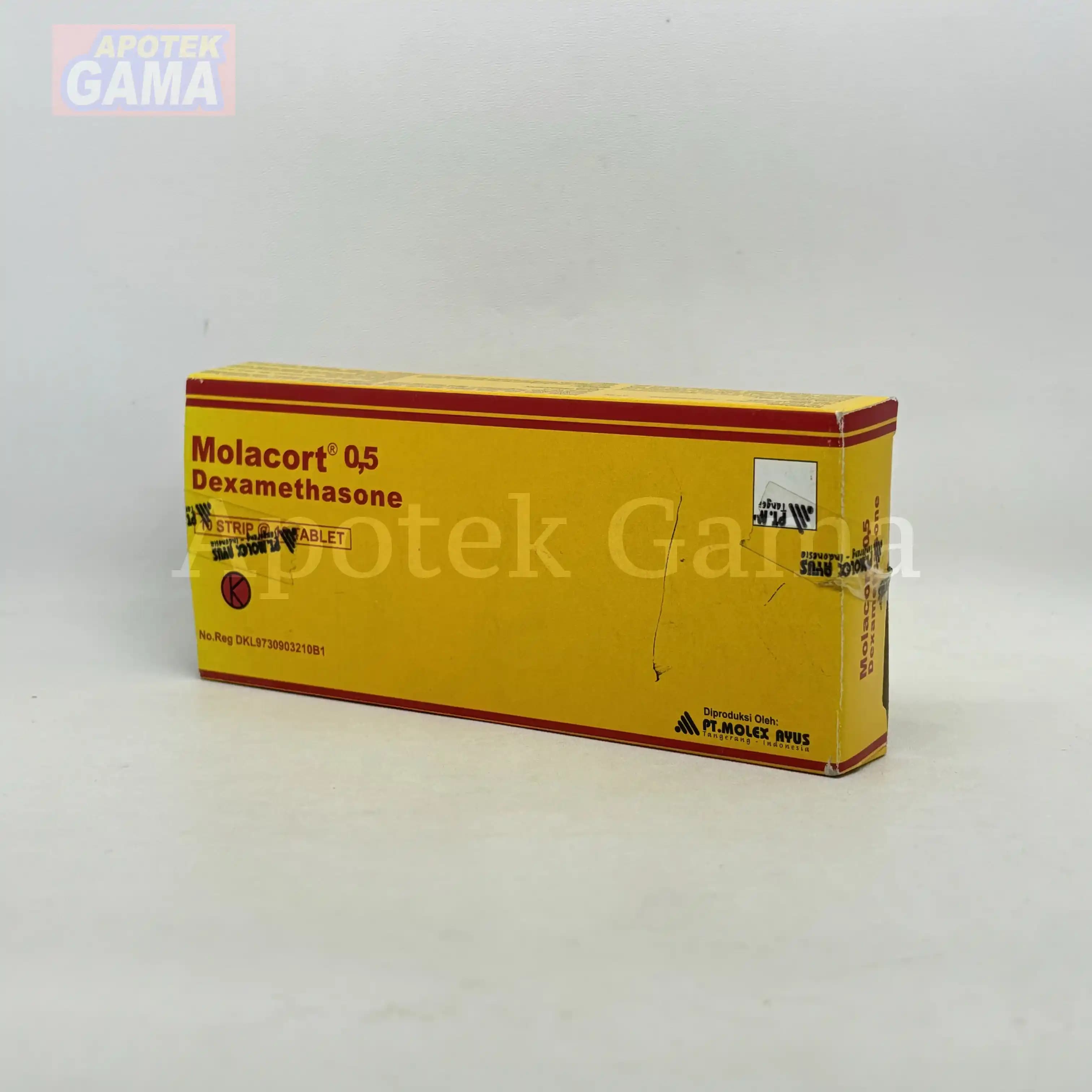 MOLACORT 0.5 MG/100 TAB 5